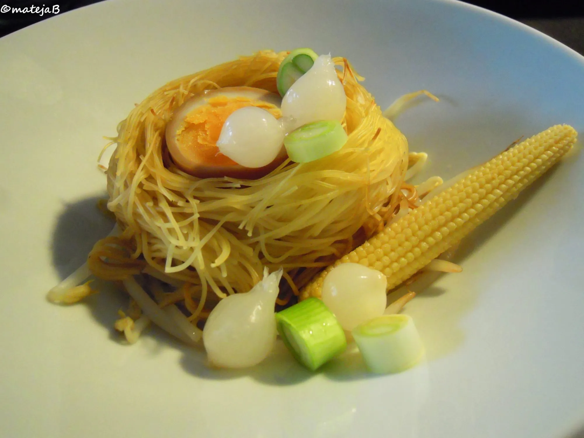 Noodle Nest with Lobster Topping