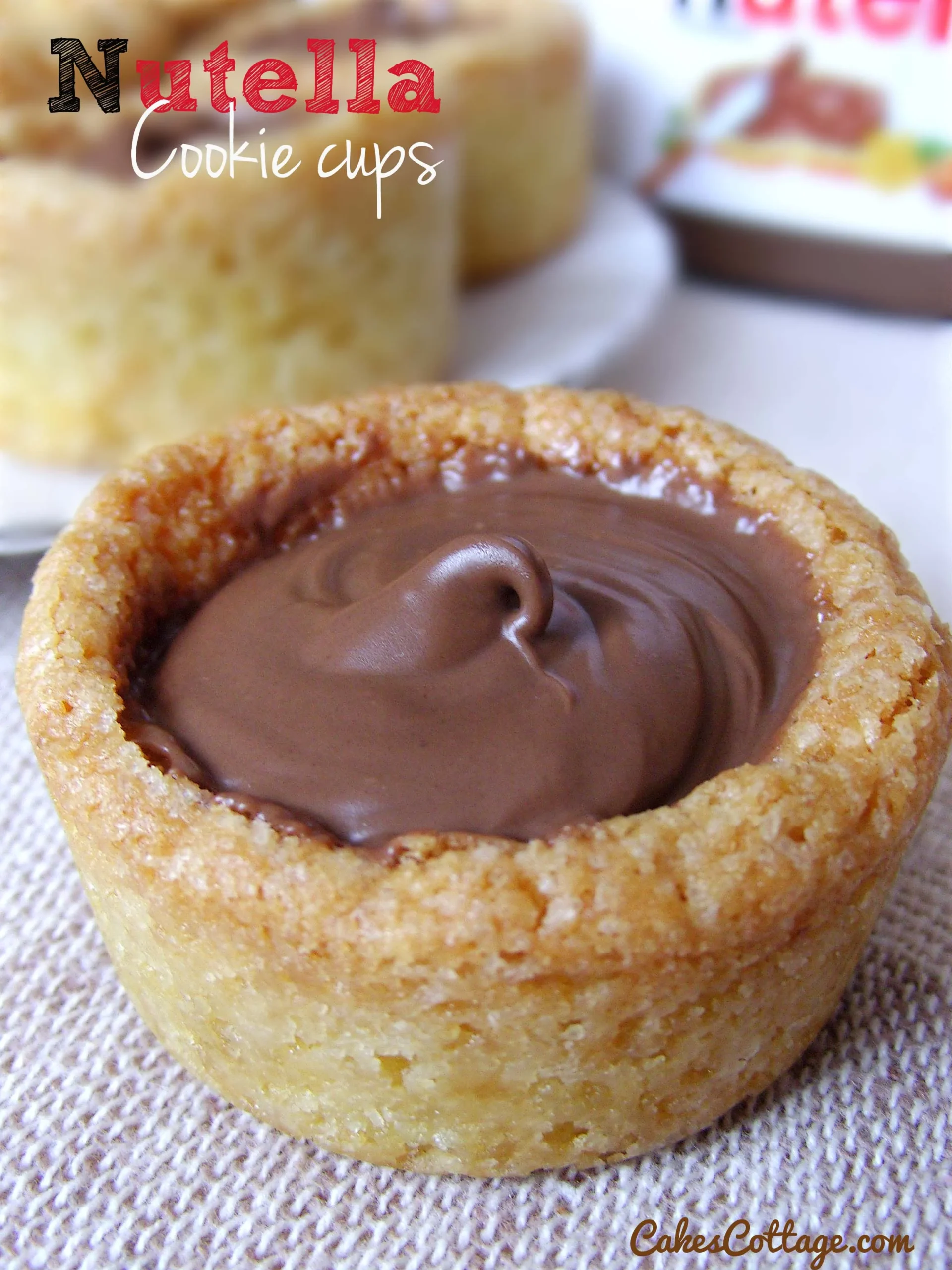 Nutella Cookie Cups