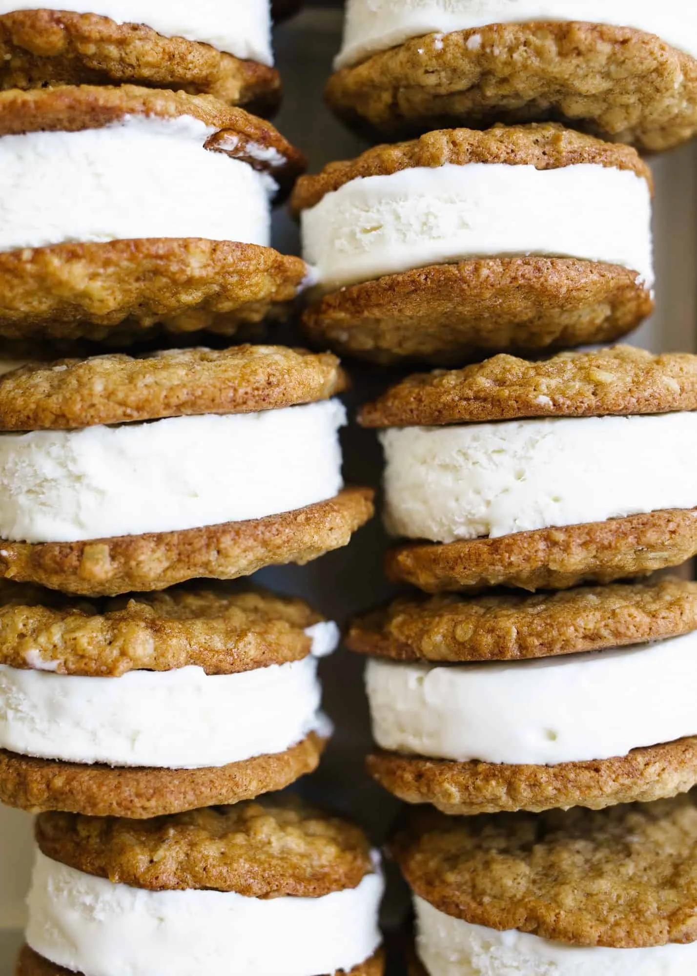 Oatmeal Cream Pie Ice Cream Sandwiches