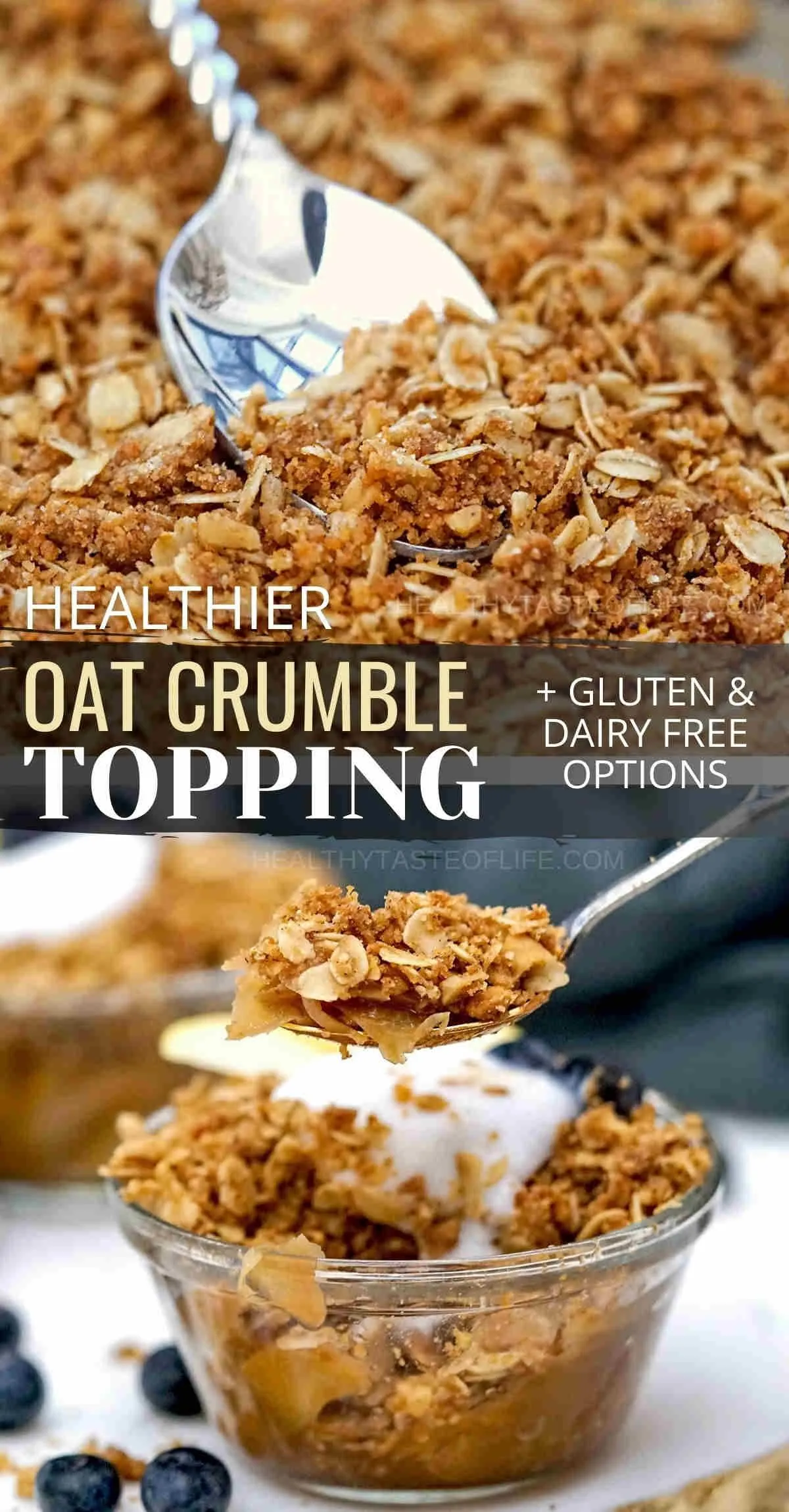 Oatmeal Crumble Topping for Pie