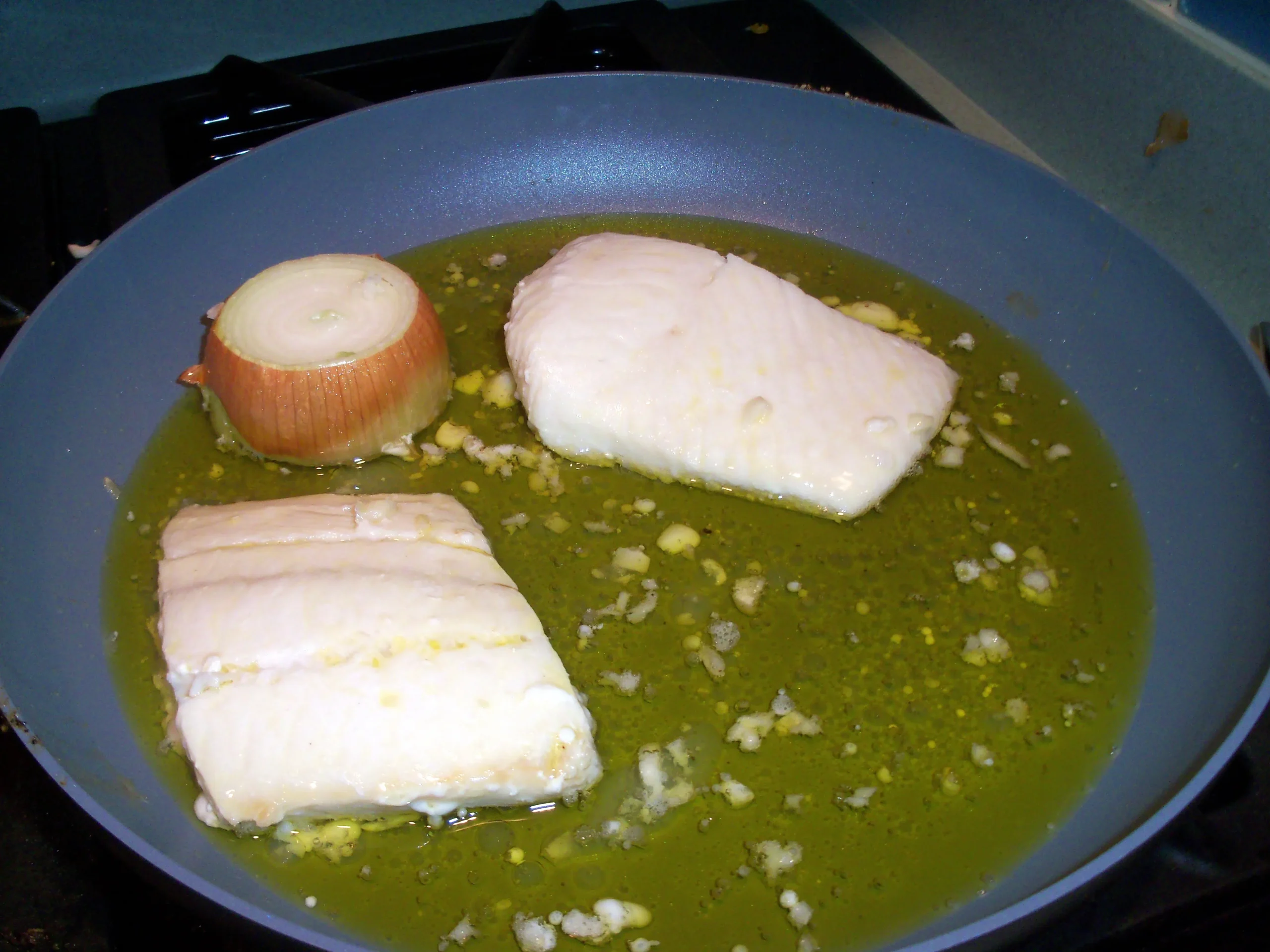 Oil Poached Fish Fillets