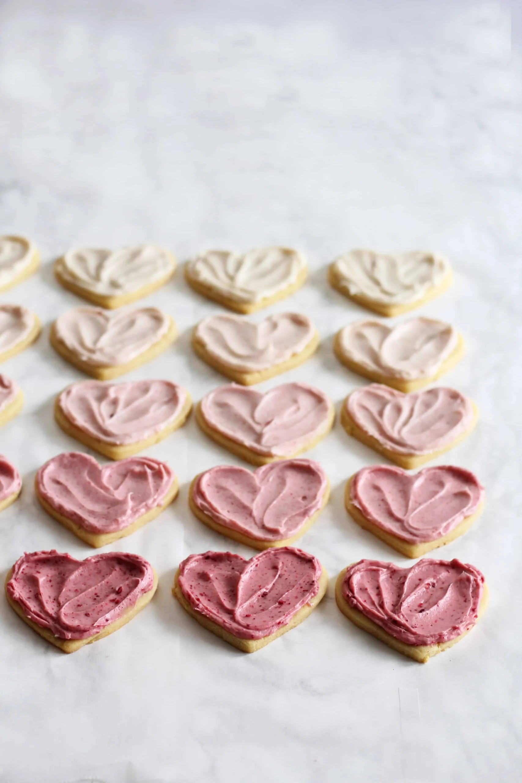 Ombre Raspberry Lemon Sugar Cookies