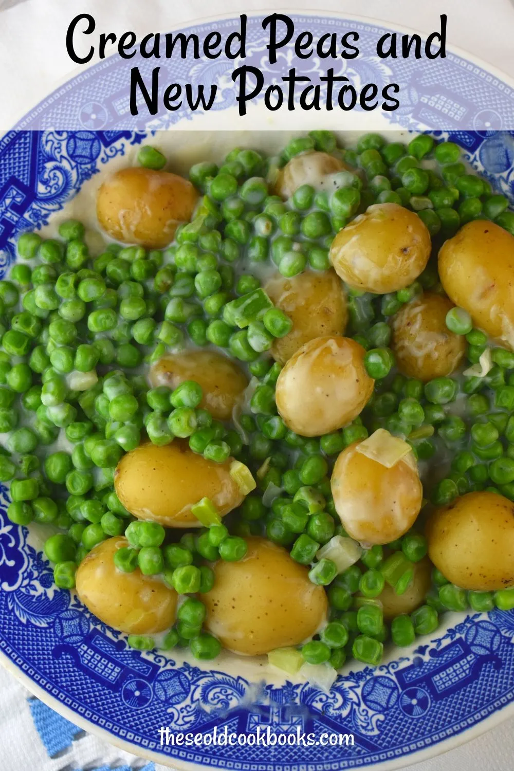 One Pan Cheesy Potatoes and Green Peas