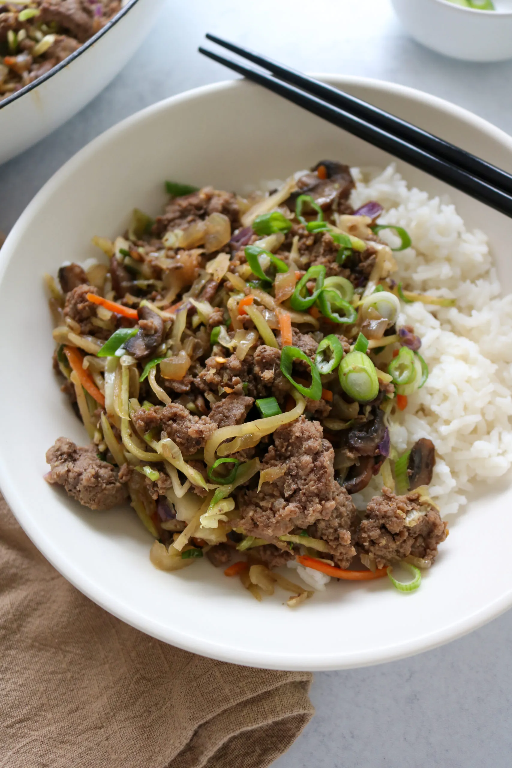 One Pan Egg Roll in a Bowl