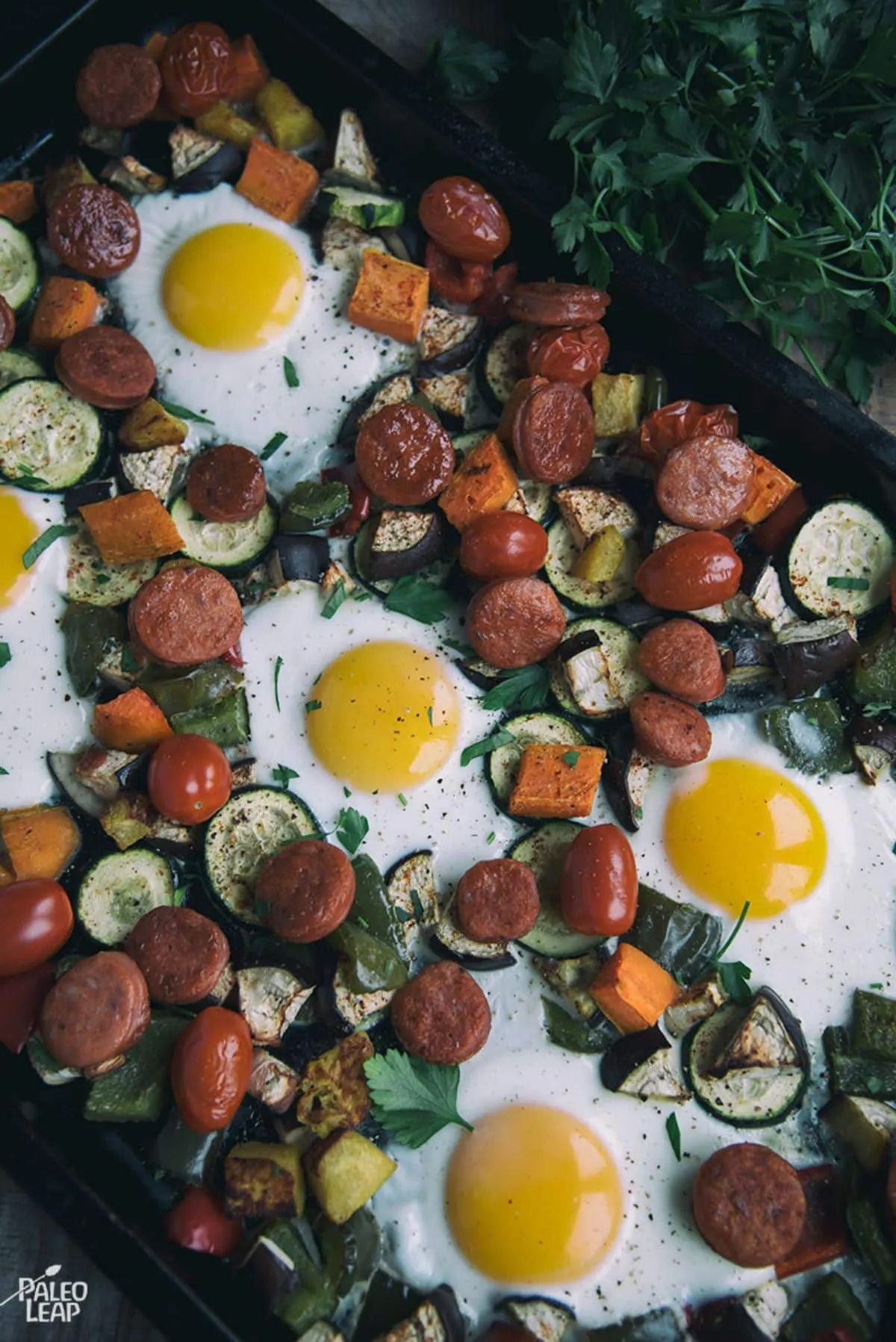 One Pan Egg Vegetables Breakfast