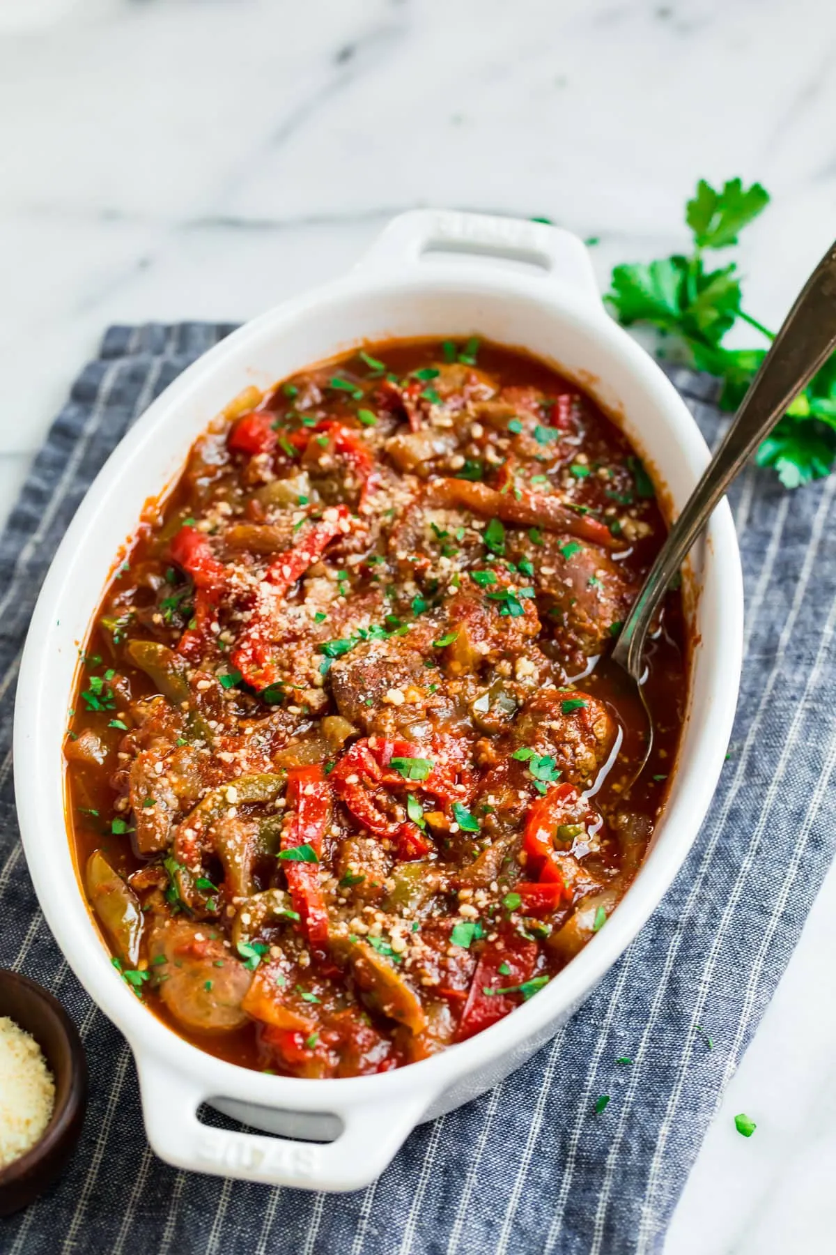 One Pot Crock Pot Sausage Dinner