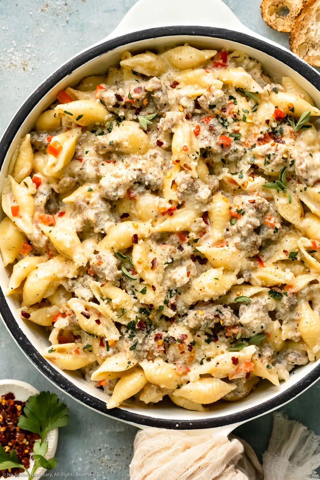 One Pot Sausage Pasta with Creamy Sauce