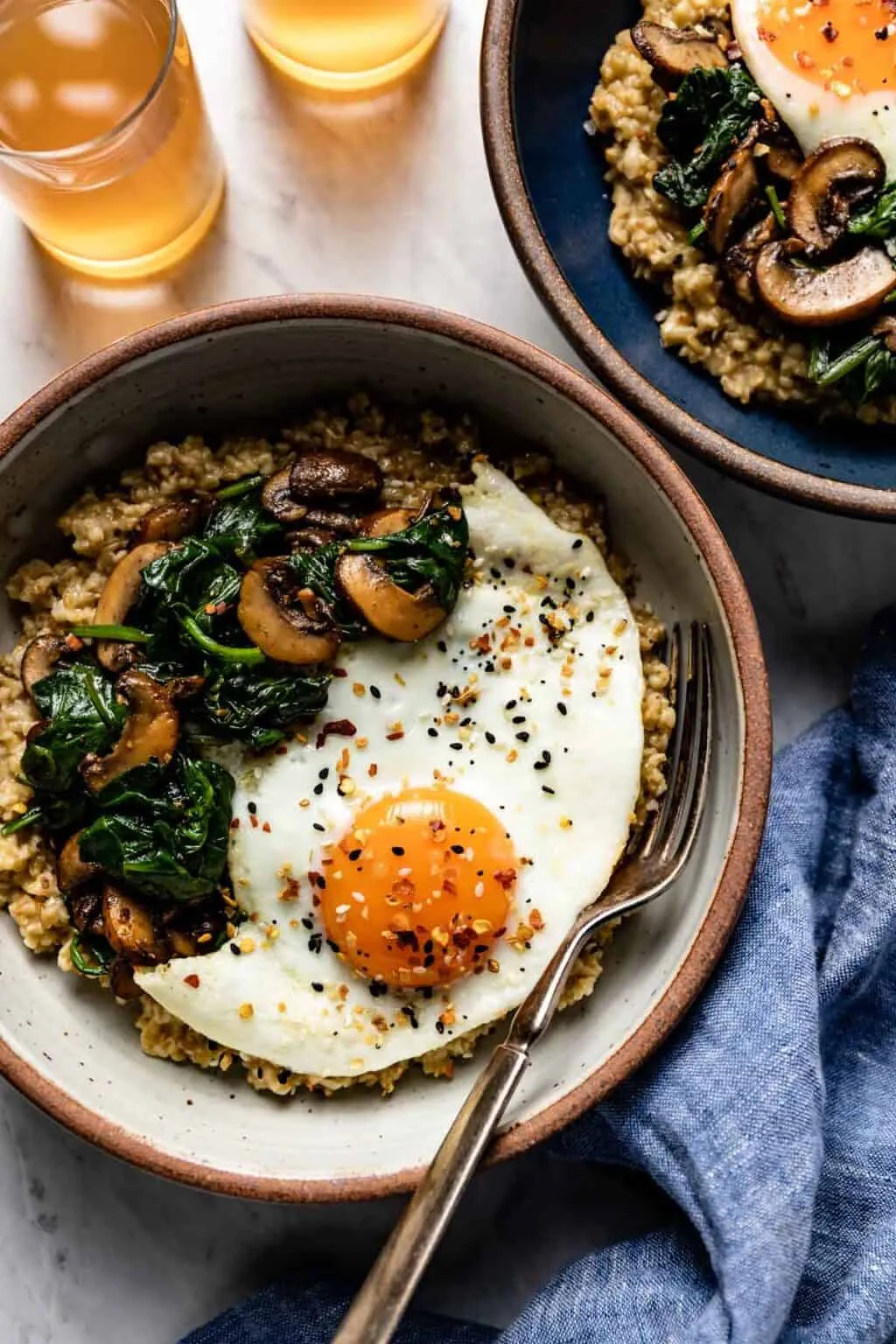 One Pot Savory Steel Cut Oats