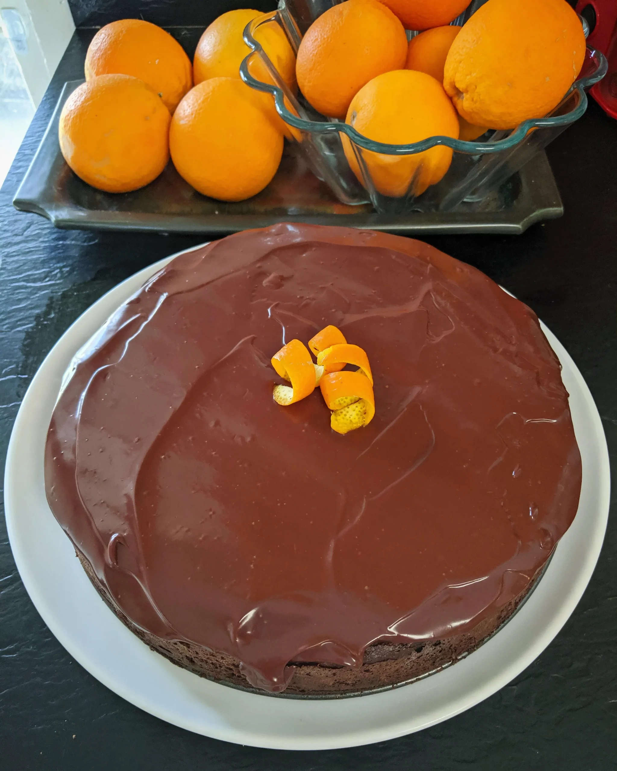 Orange Cake with Chocolate Ganache