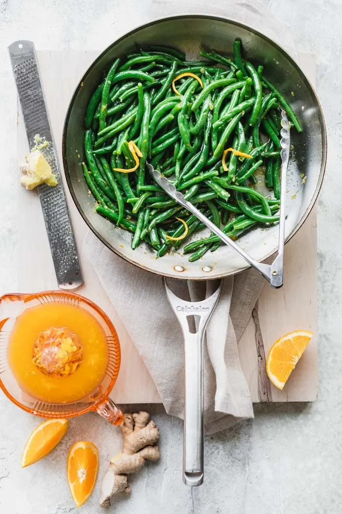 Orange Ginger Green Beans