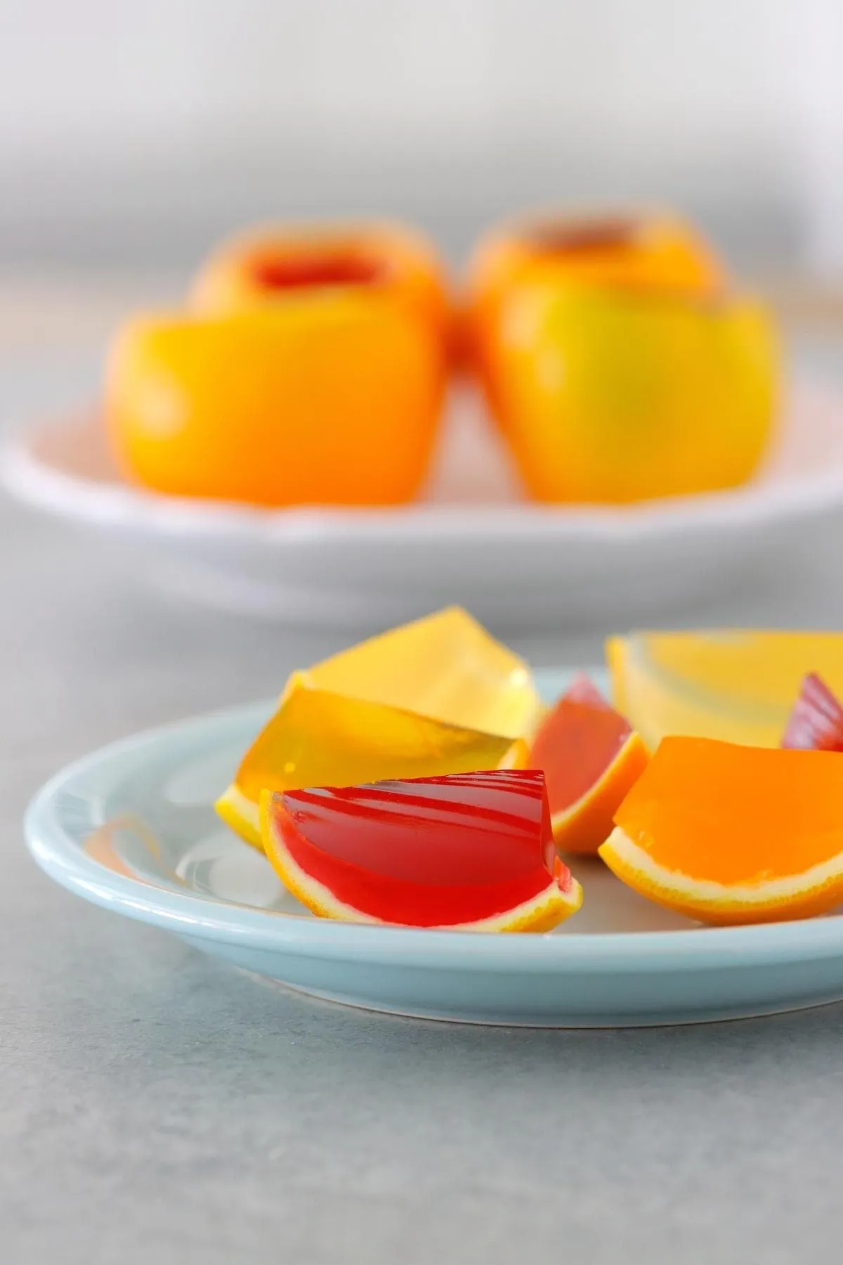Orange Jello Slices Alcohol Free