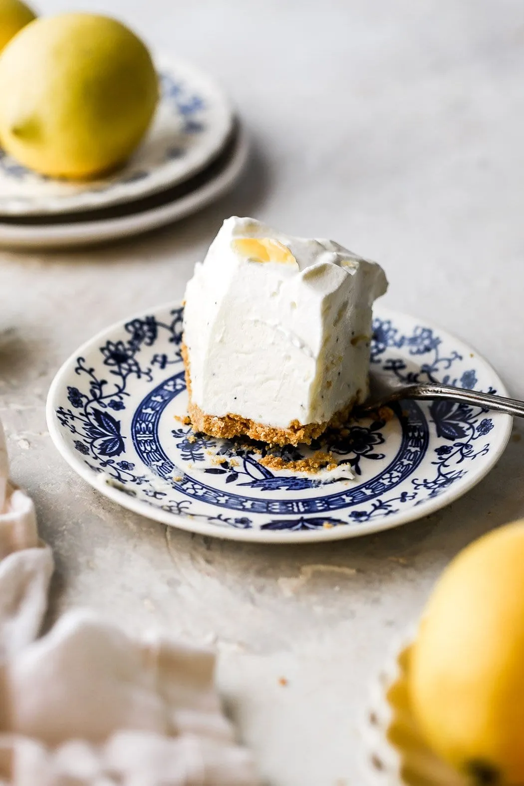 Orange Poppy Seed Cheesecake with Lemon Glaze