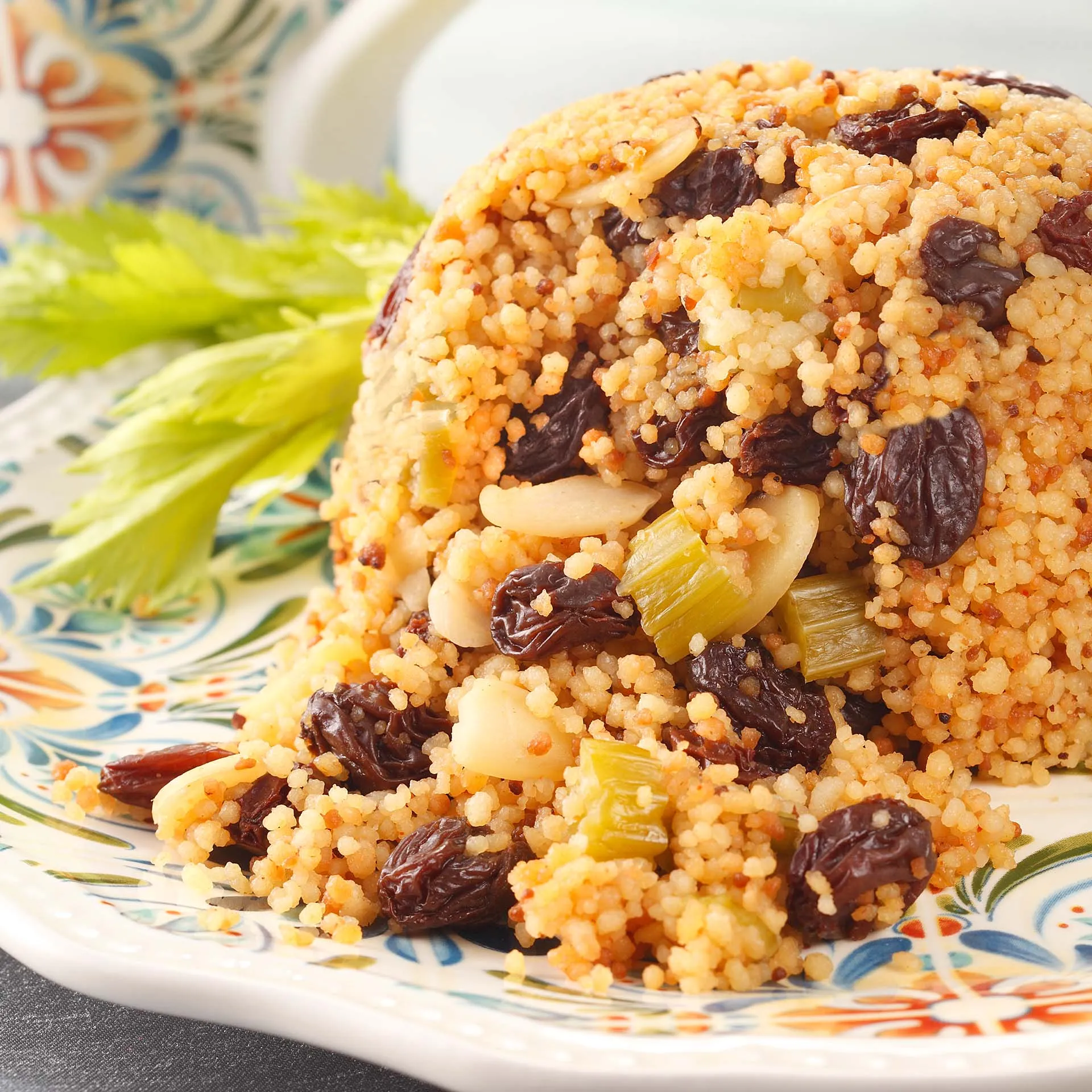 Orange Raisin Almond Couscous
