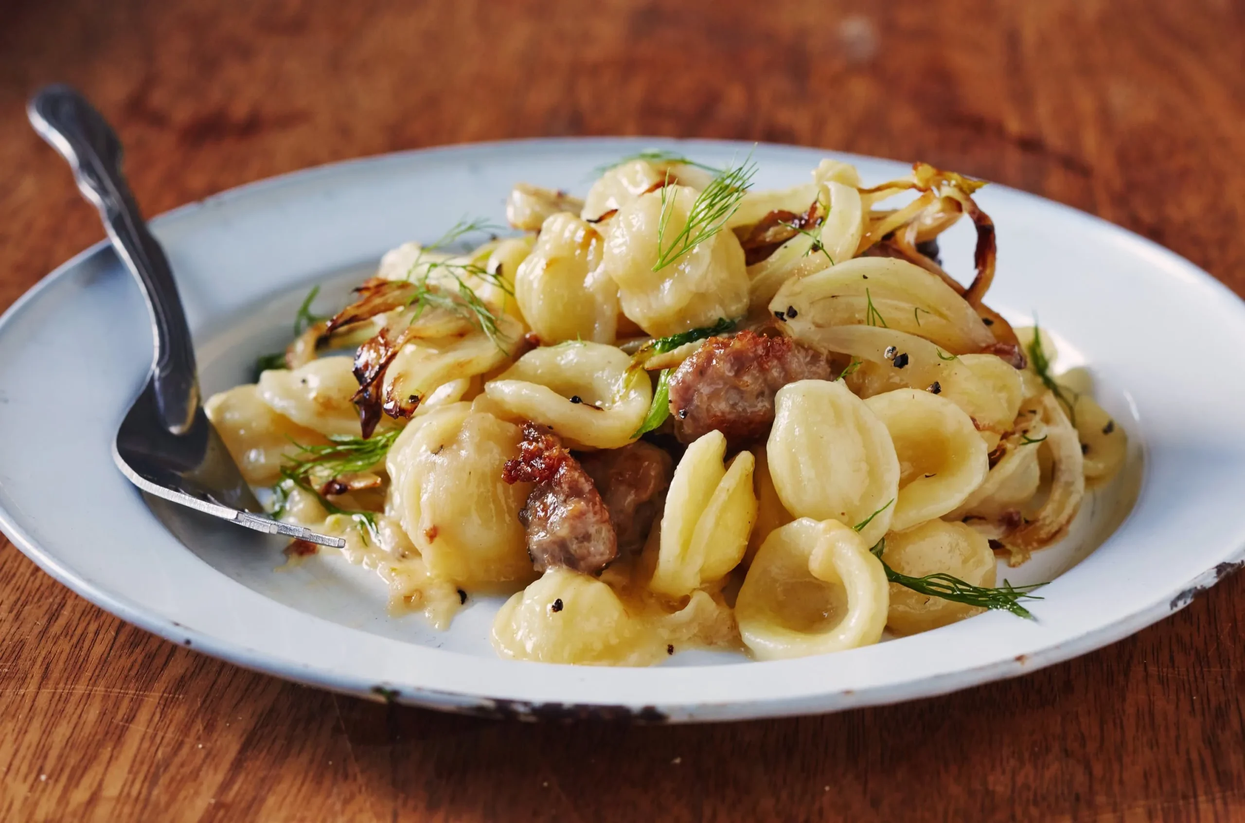 Orecchiette with Caramelized Fennel and Summer Vegetables