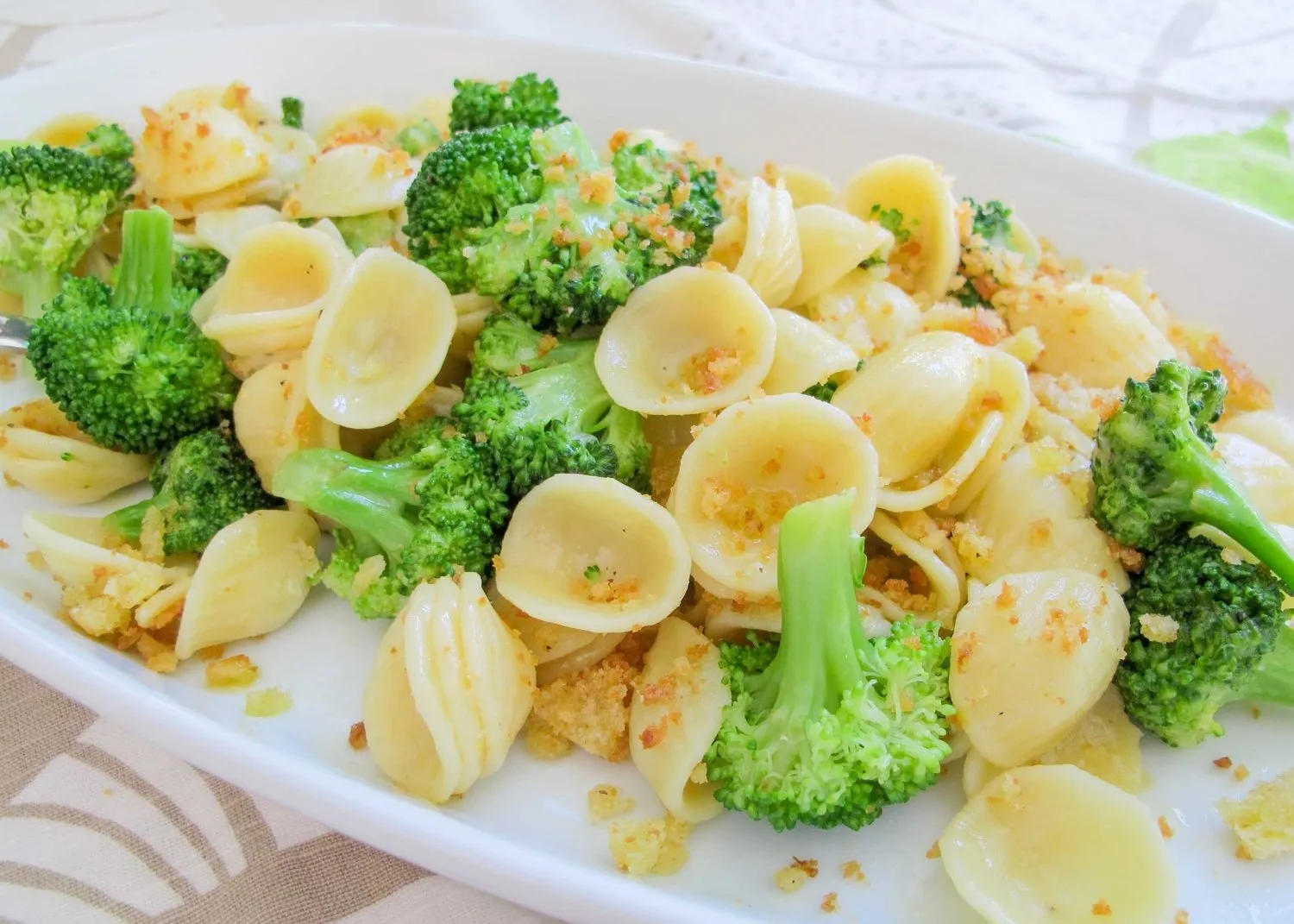 Orecchiette with Roasted Broccoli and Walnuts