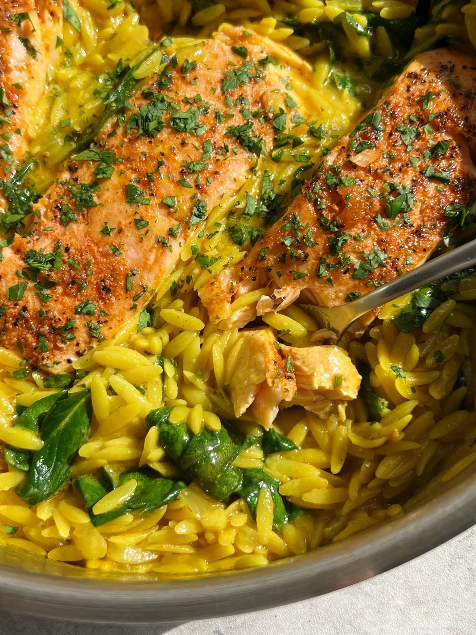 Orzo with Smoked Salmon and Capers