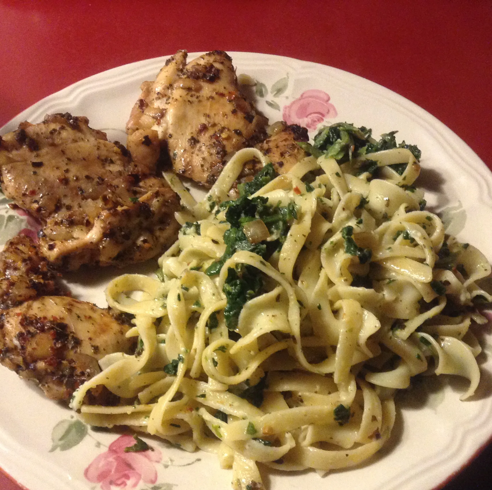 Oven Baked Chicken Linguini
