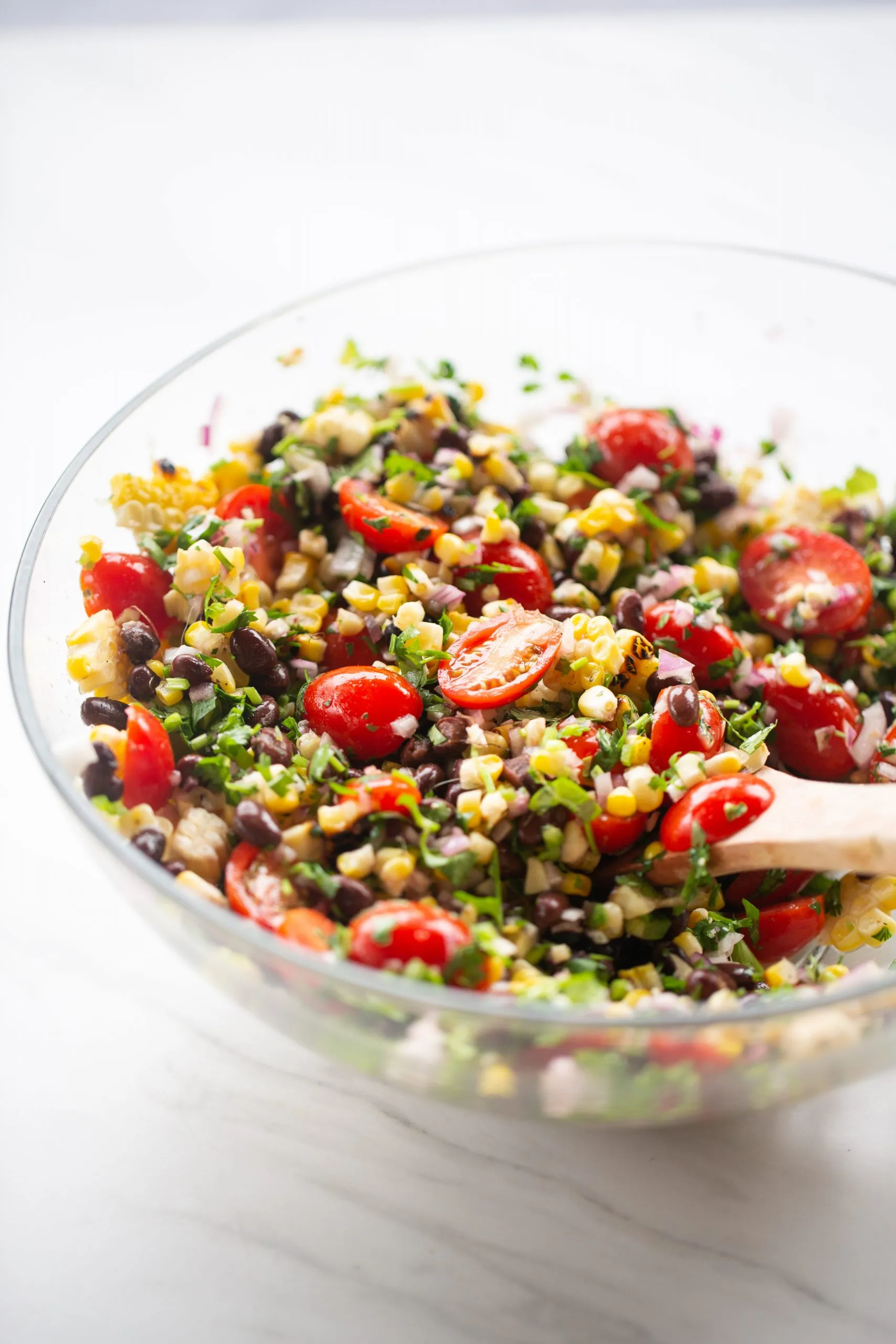 Oven Roasted Corn Black Bean Pico de Gallo