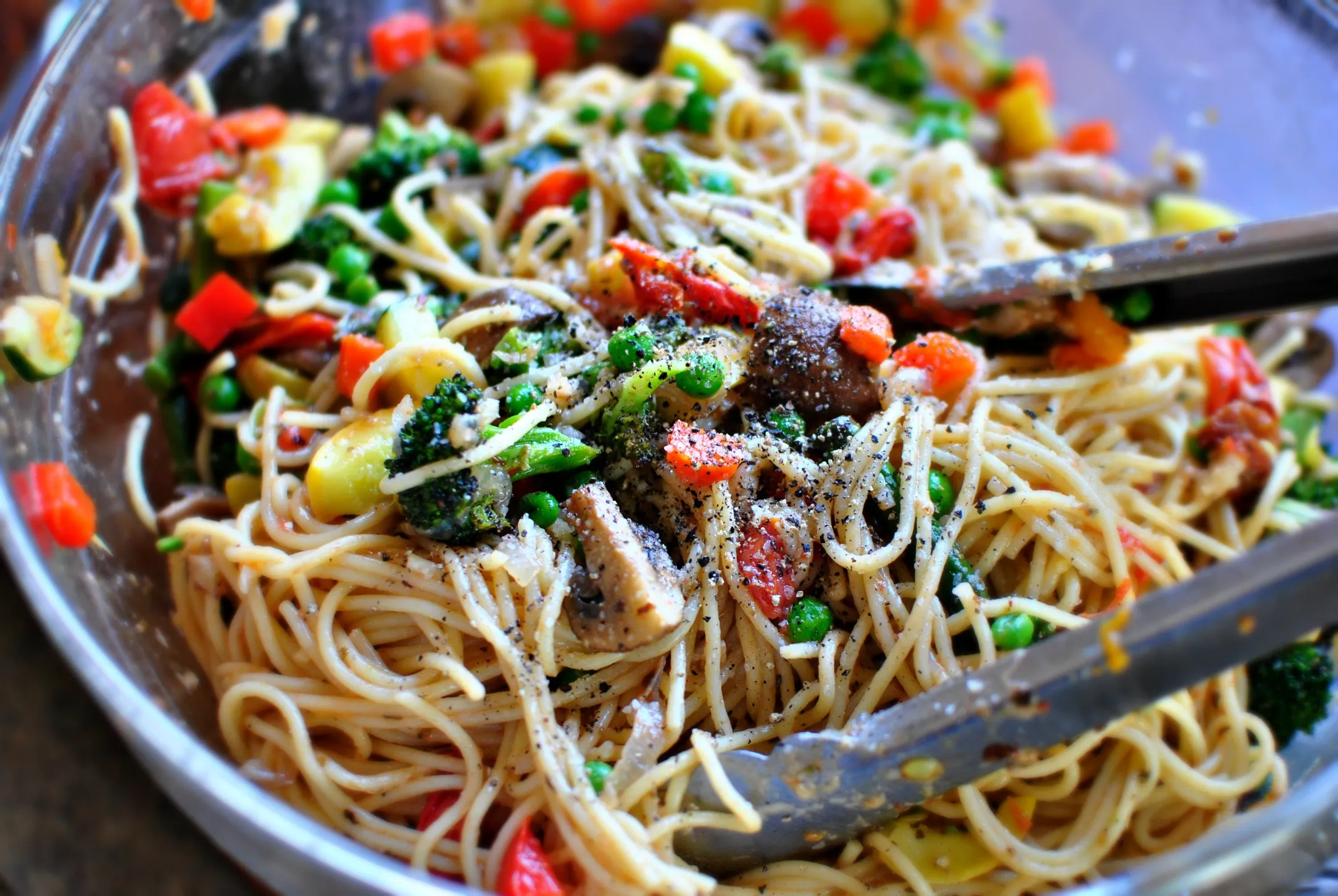Oven Roasted Vegetable Herb Pasta