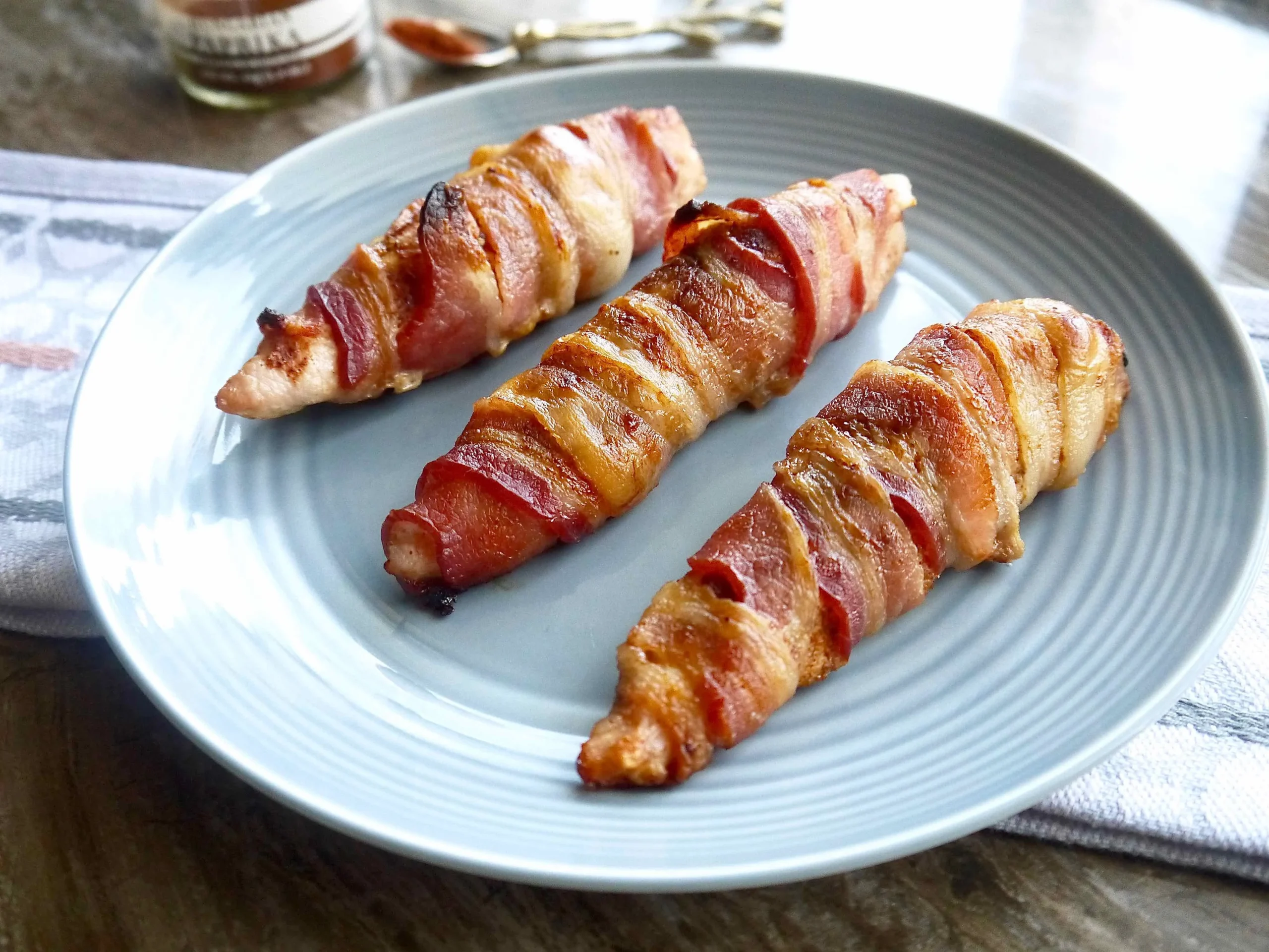 Paleo Bacon Wrapped Chicken Strips