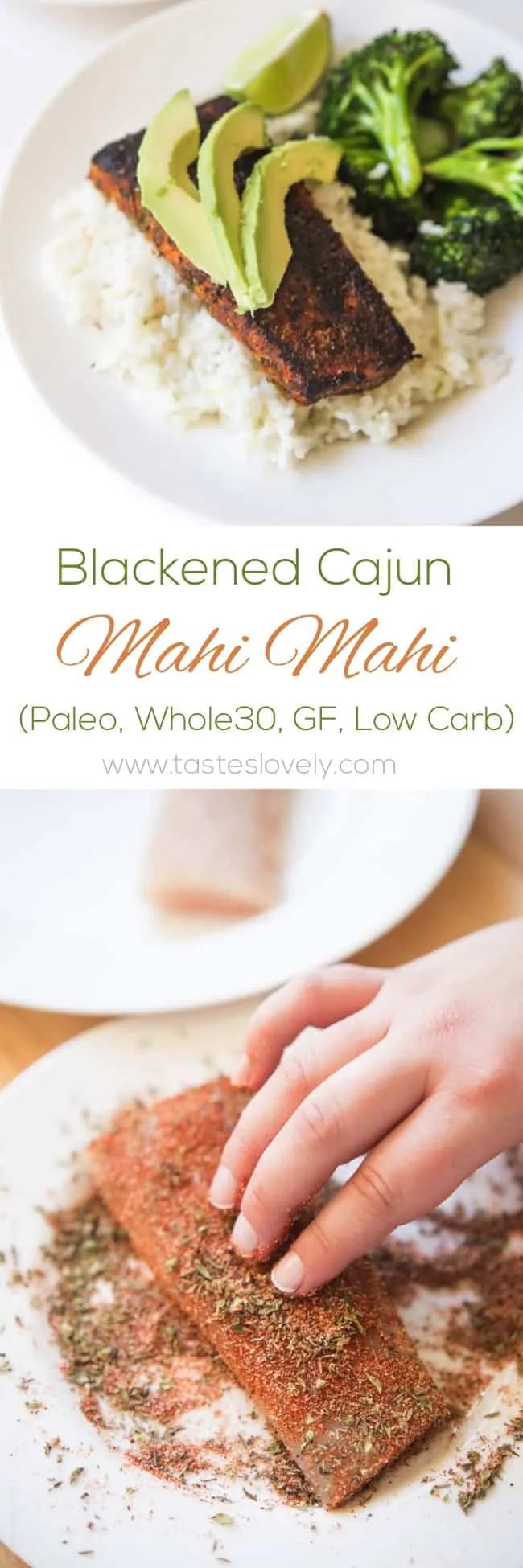 Paleo Blackened Cajun Mahi Mahi