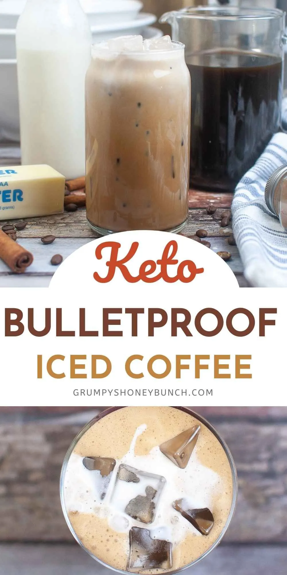 Paleo Keto Creamy Bulletproof Iced Coffee