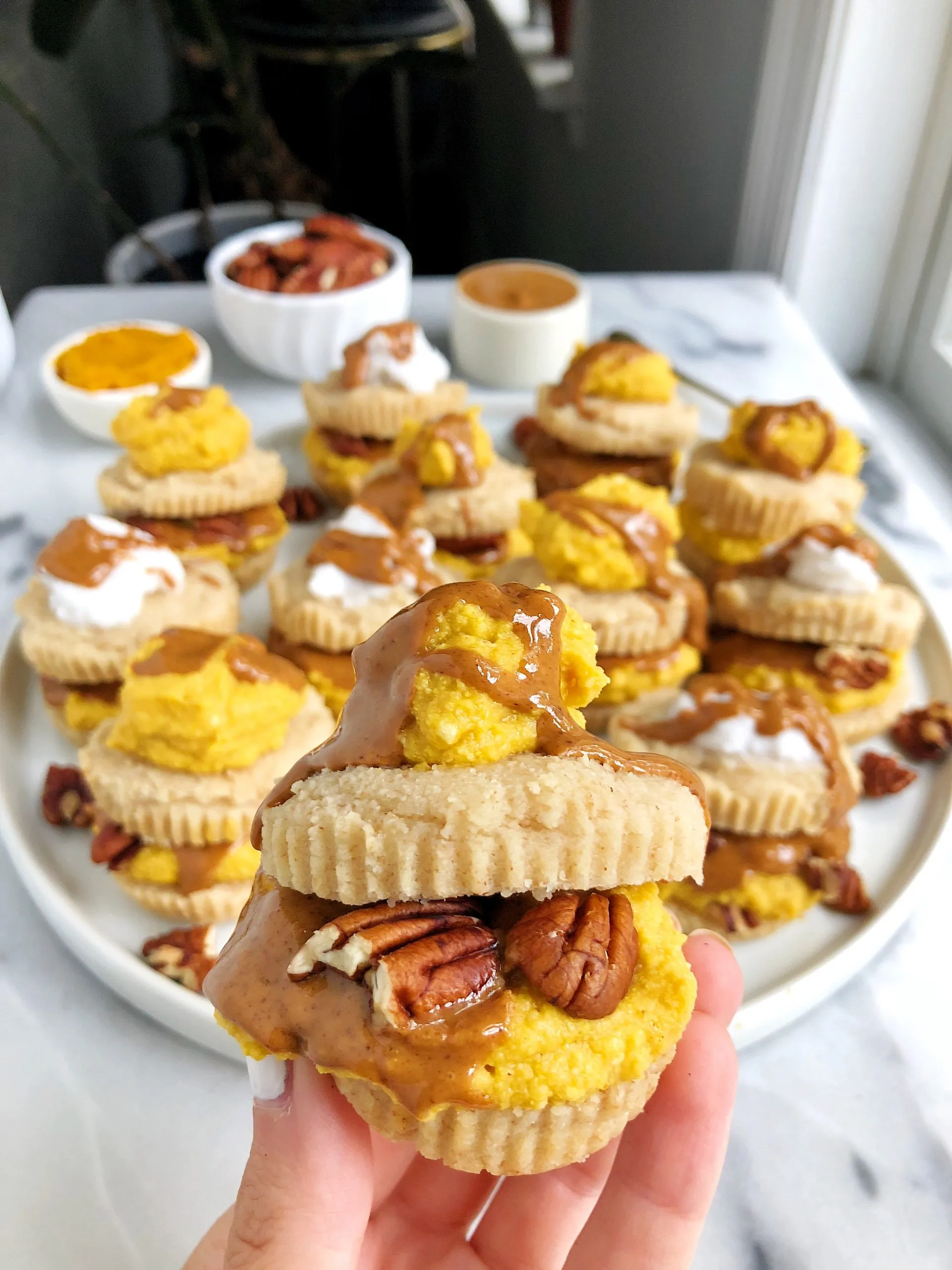 Paleo Pumpkin Mousse Shortcakes Vegan