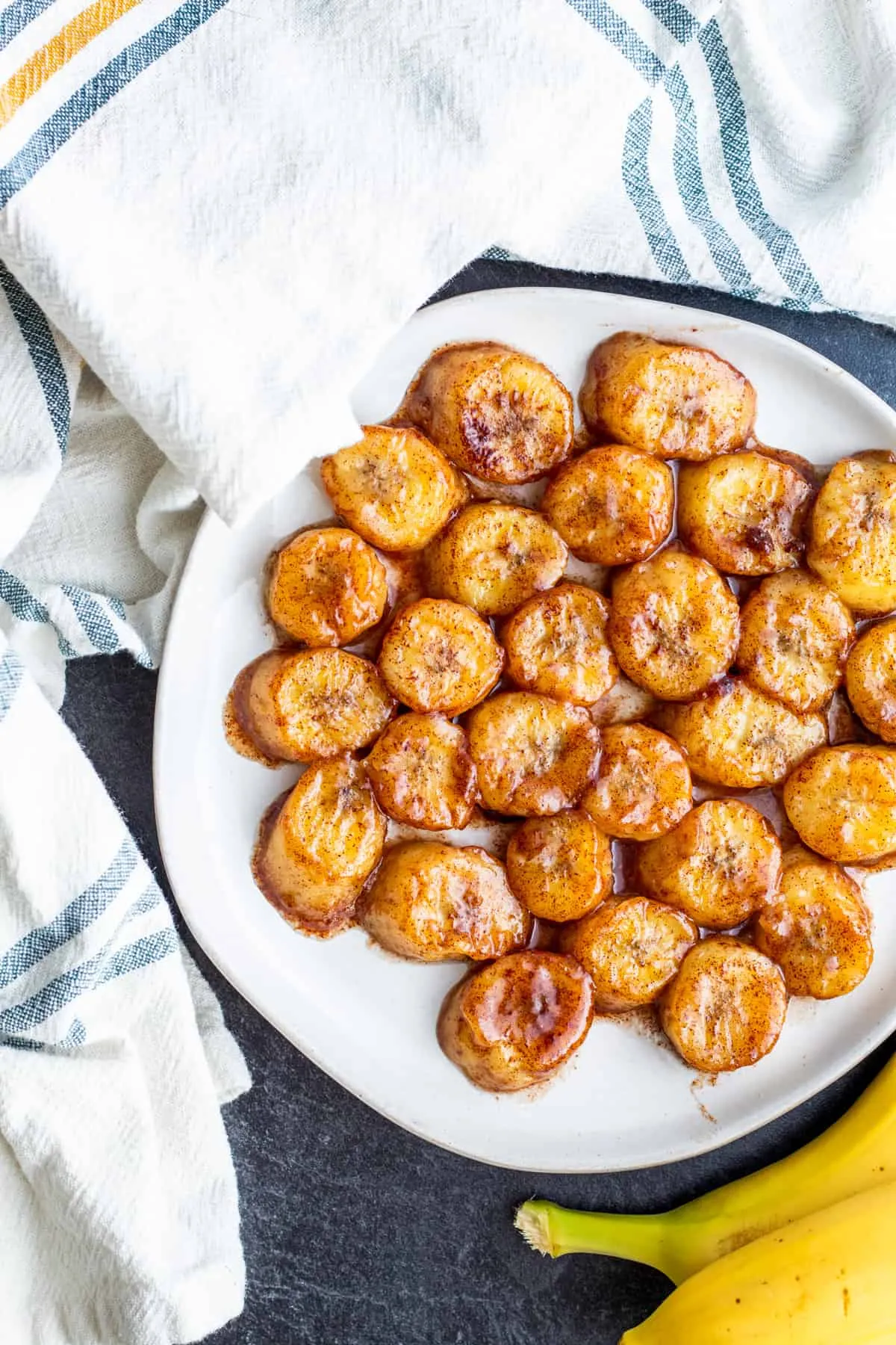 Pan Fried Cinnamon Bananas