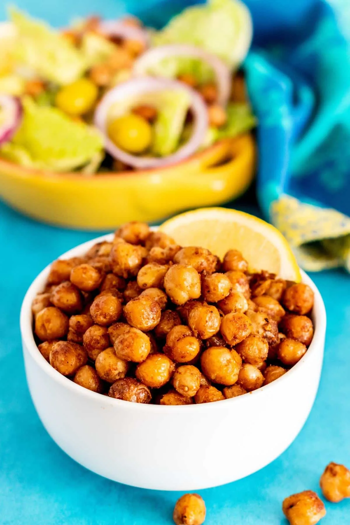 Pan Fried Crispy Chickpeas with Lime