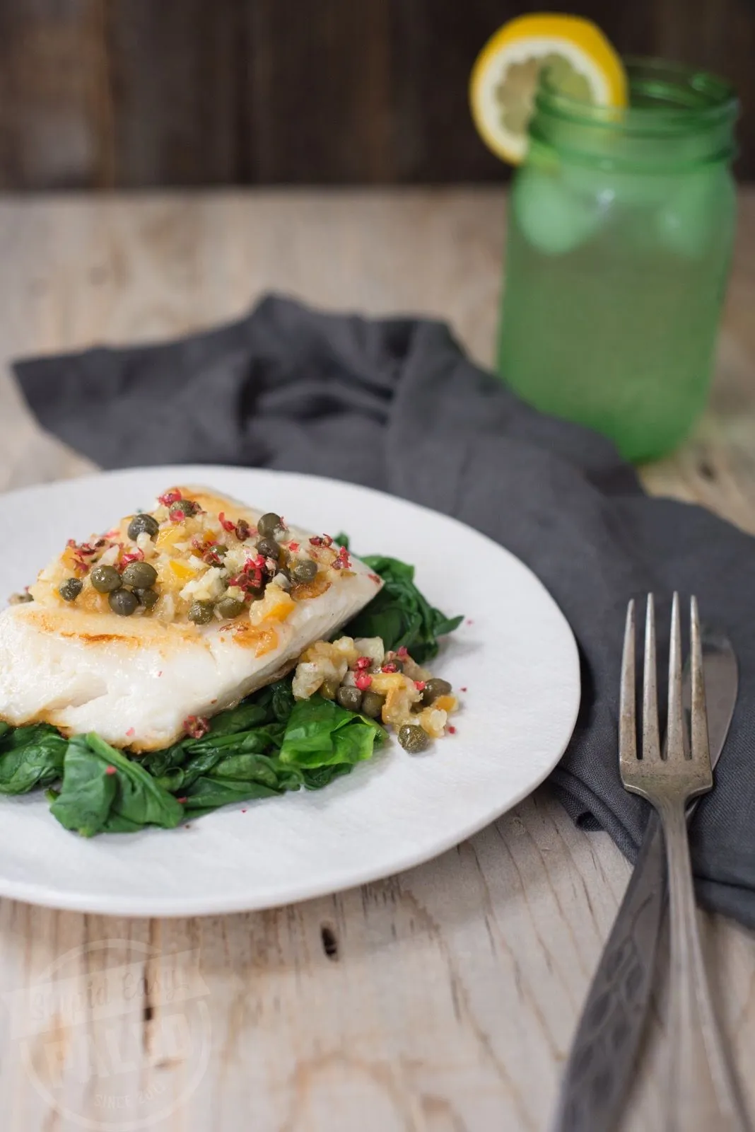 Pan Fried Haddock with Lemon Caper Beurre Blanc