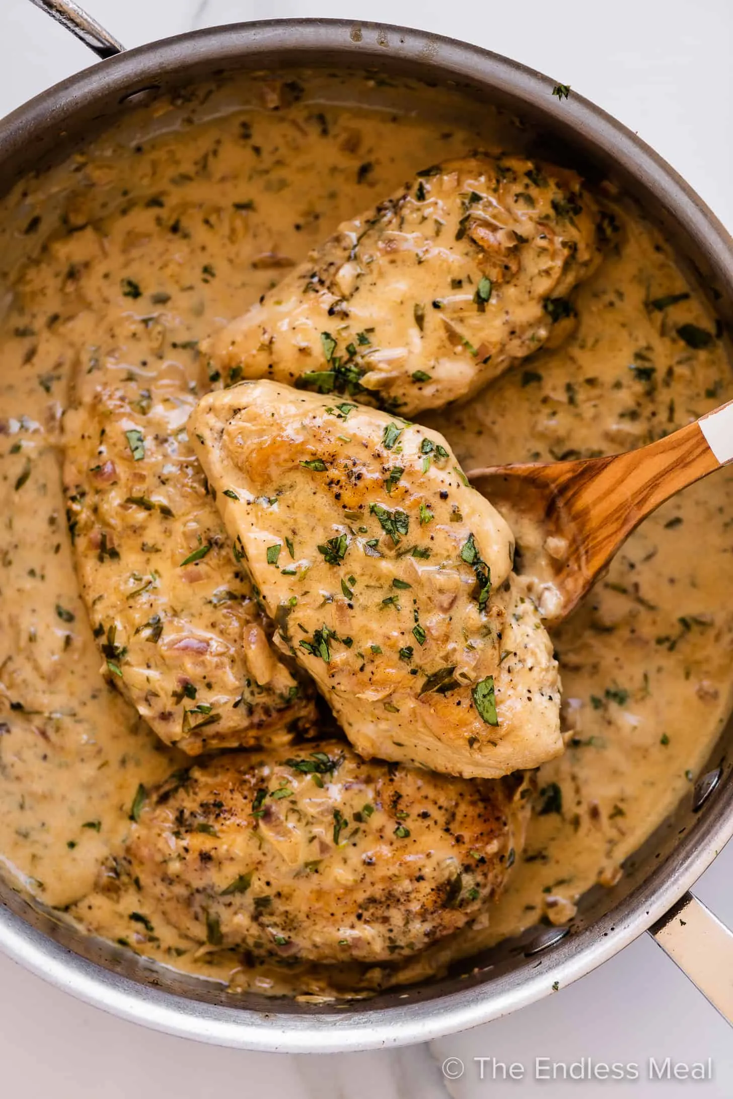 Pan Roasted Chicken with Tarragon and Mustard Cream Sauce