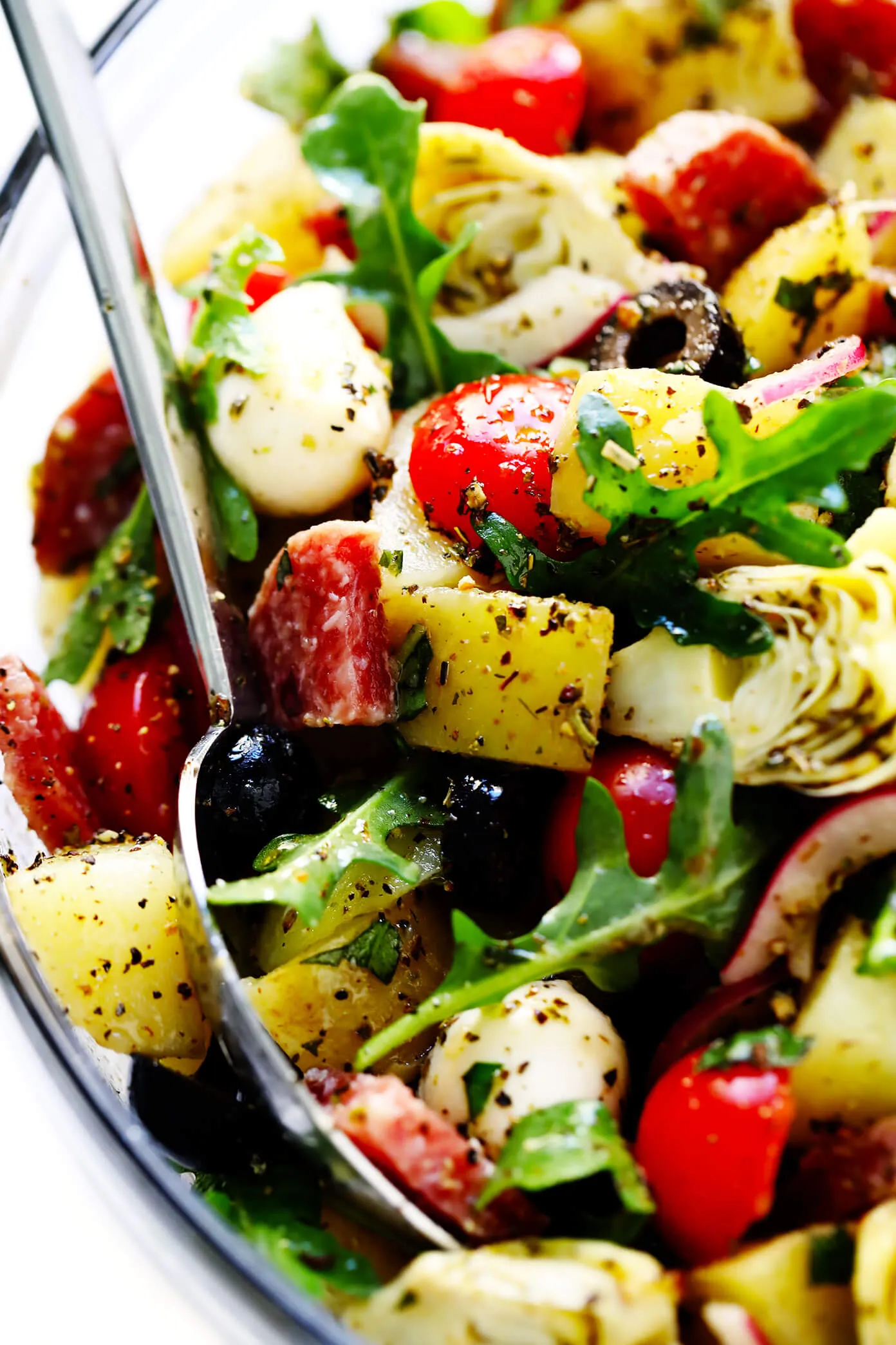 Pan Roasted Italian Potato Salad with Crispy Prosciutto