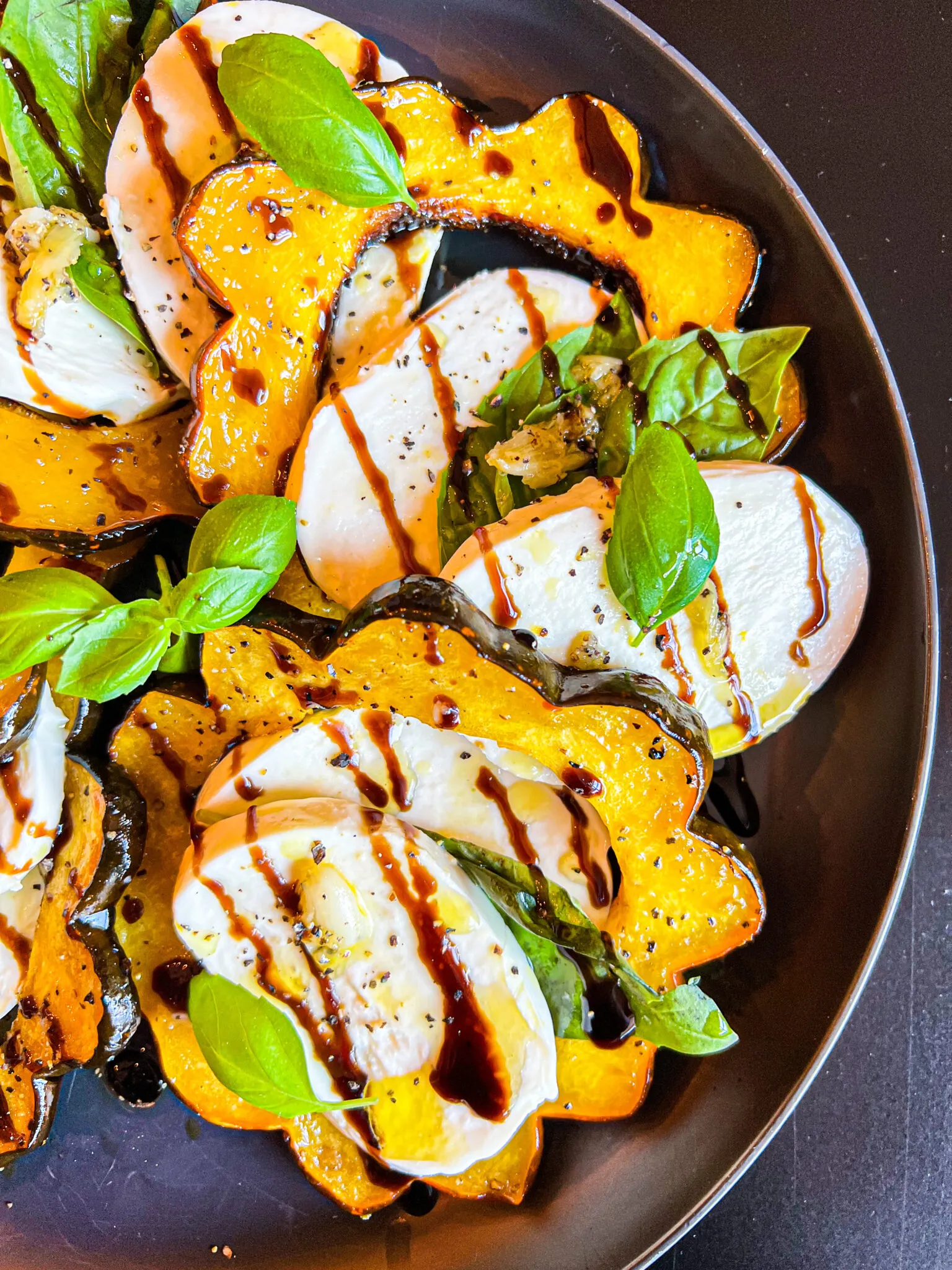 Pan Roasted Winter Caprese Salad