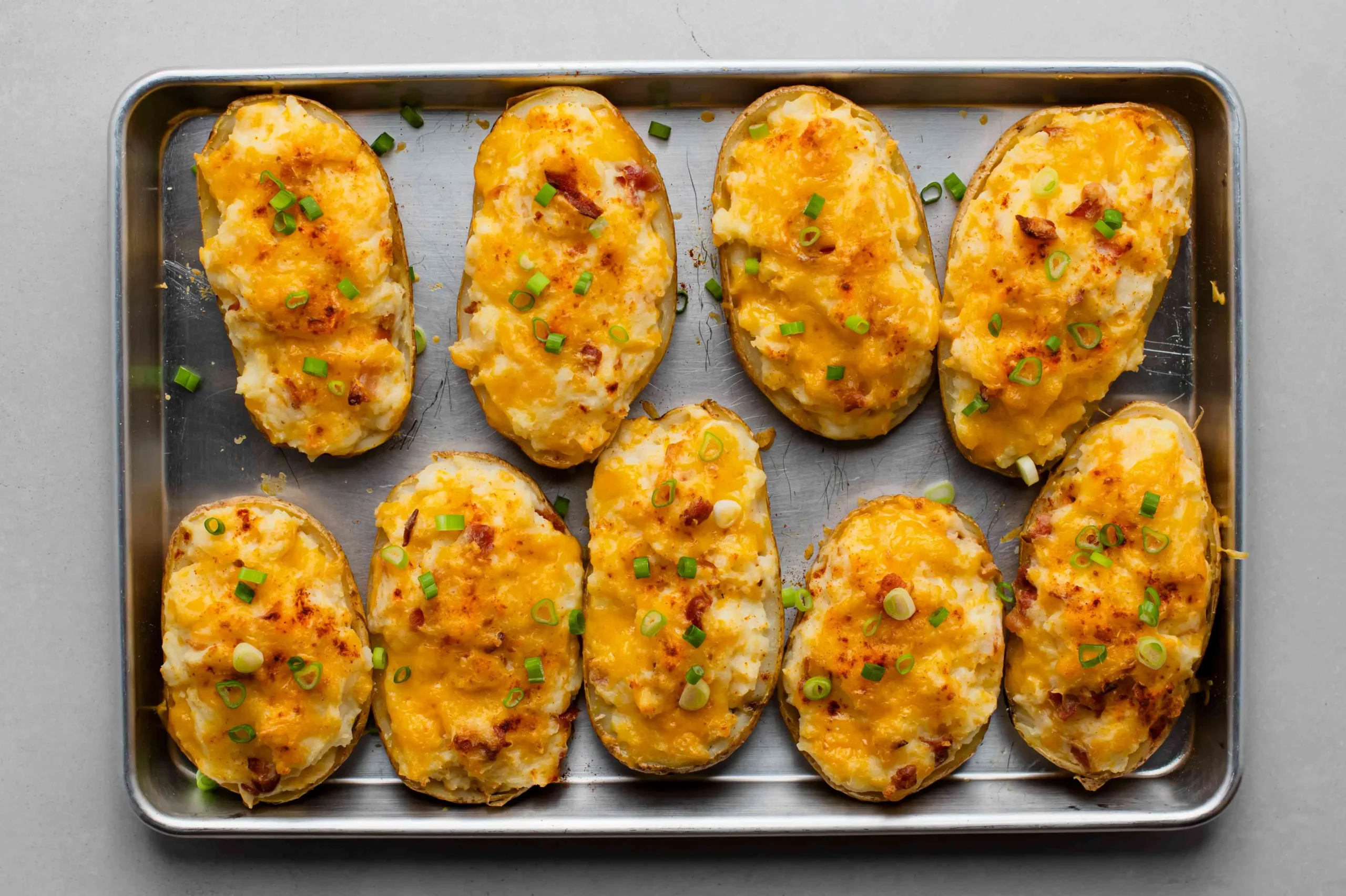 Parmesan Herb Stuffed Baked Potatoes