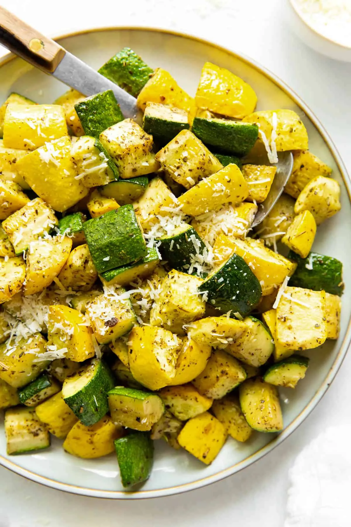 Parmesan Roasted Zucchini and Squash