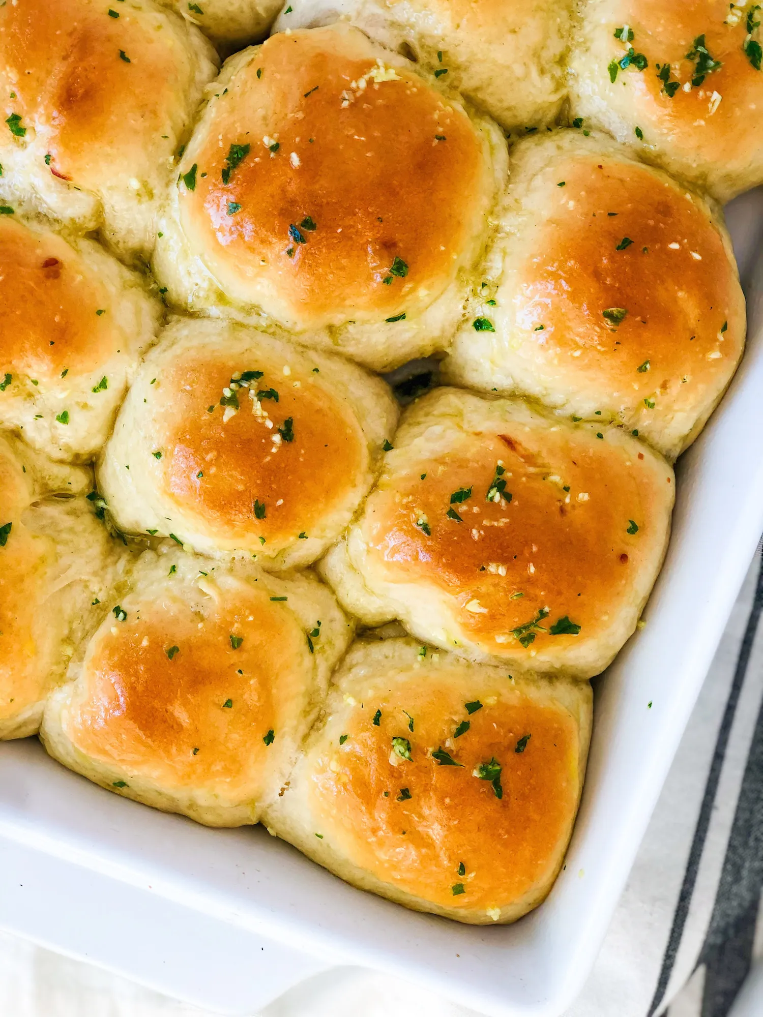 Parsley Bowknot Dinner Rolls