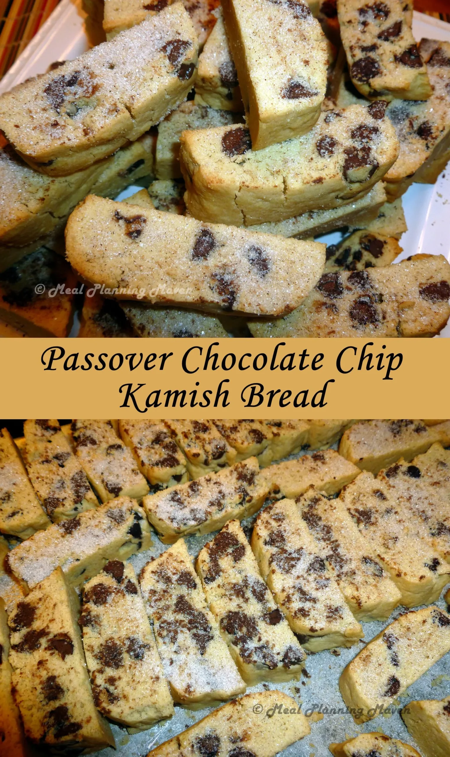 Passover Chocolate Chip Kamish Bread