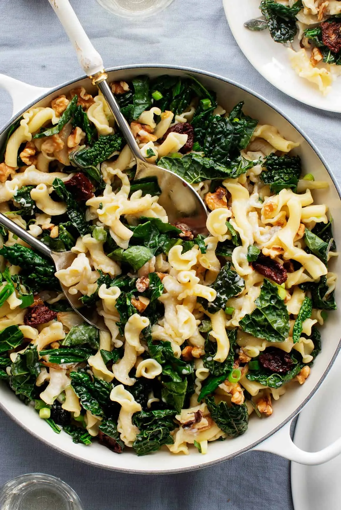 Pasta Kale Bacon and Sun Dried Tomatoes