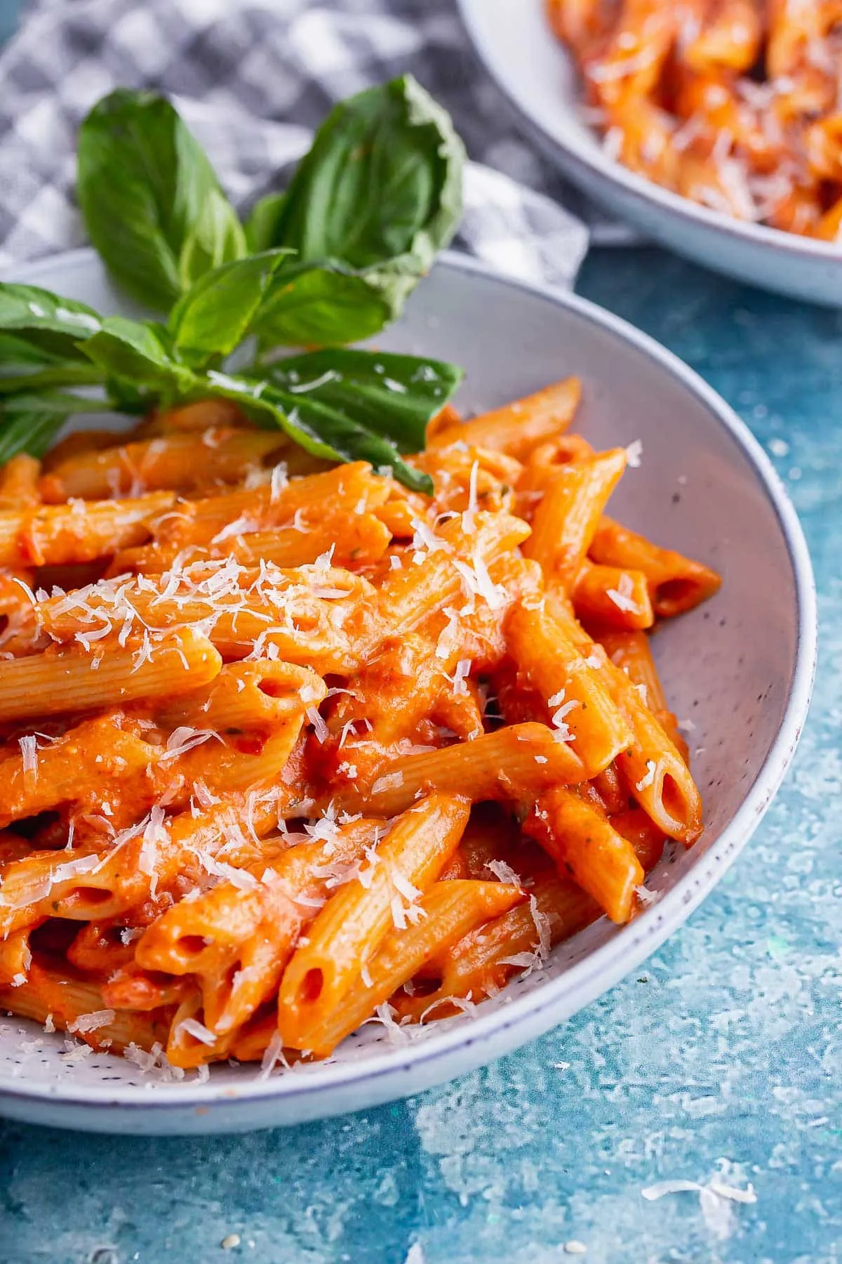 Pasta in Creamy Vodka Tomato Sauce