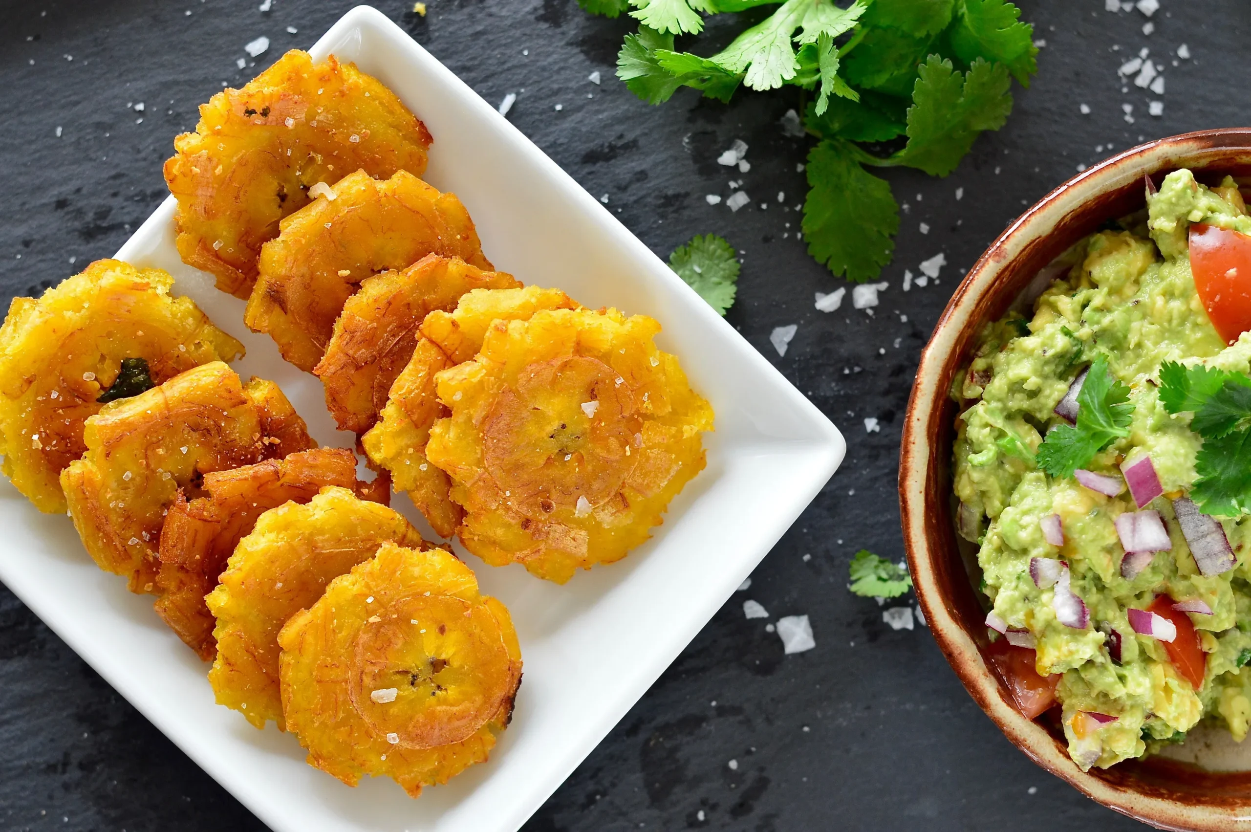 Patacones or Tostones (Fried Green Plantains)