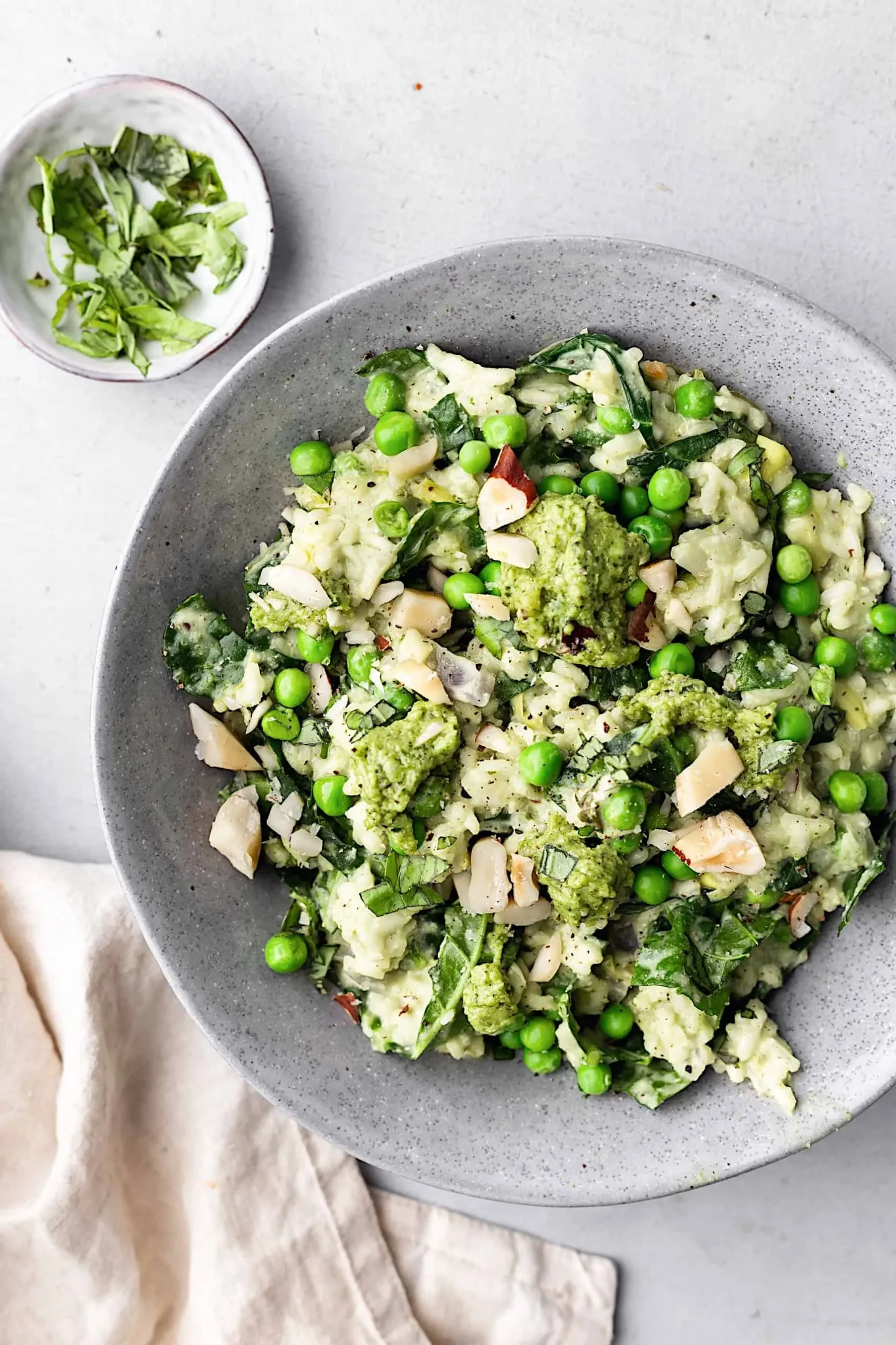 Pea and Pesto Risotto Weekly Menu
