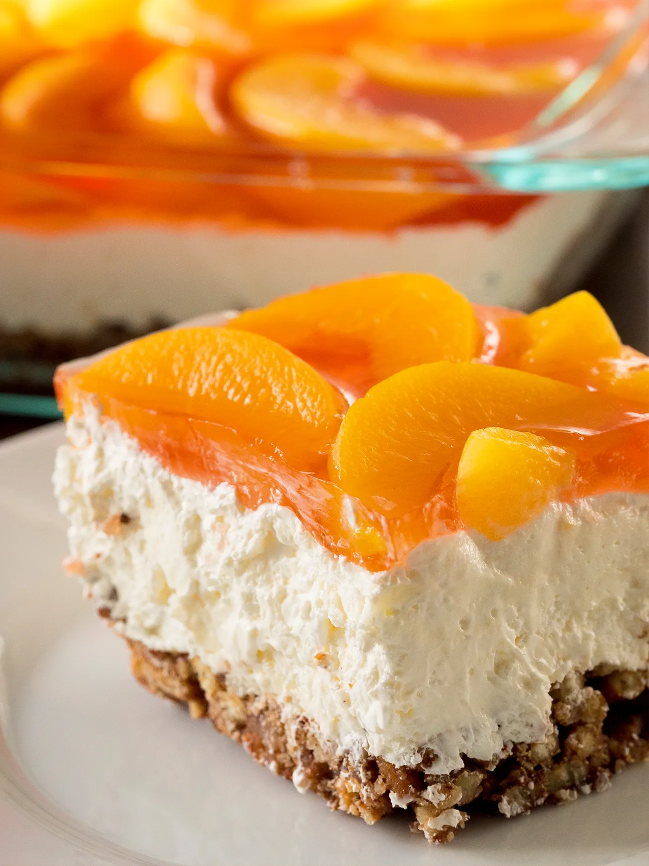 Peaches and Cream Gelatin Salad