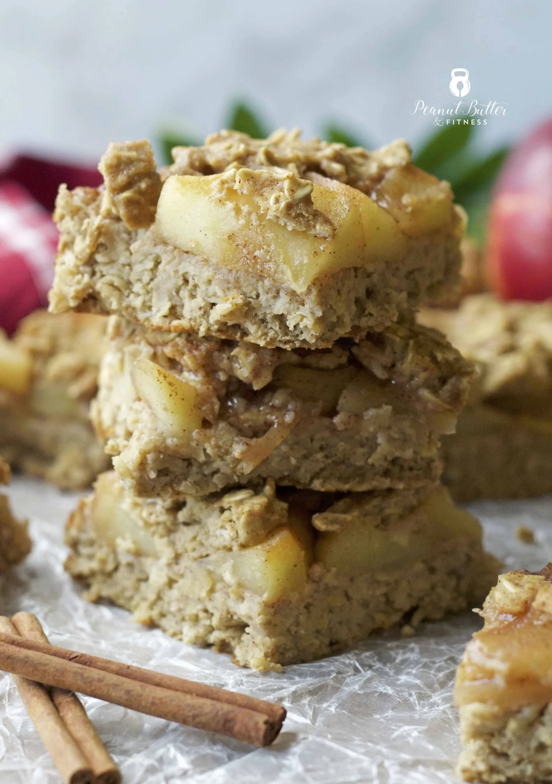 Peanut Butter Apple Oatmeal Bars