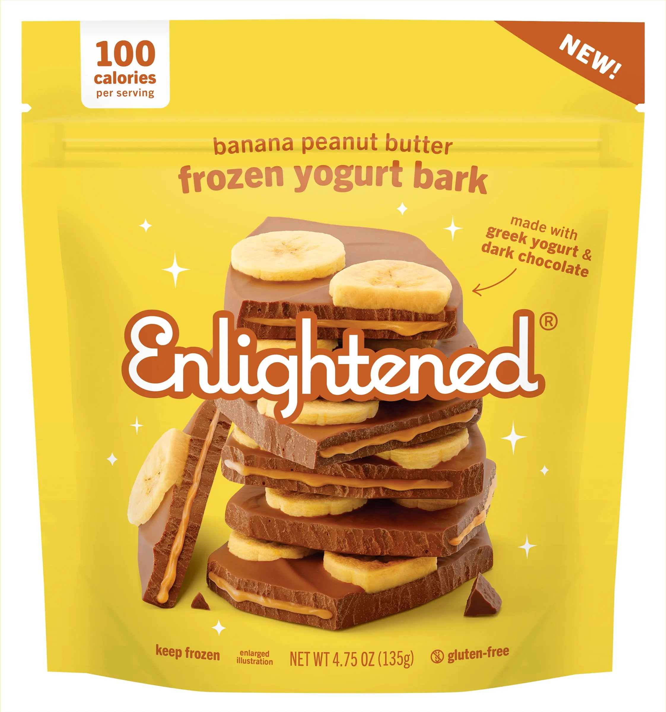 Peanut Butter Banana Frozen Yogurt Bars