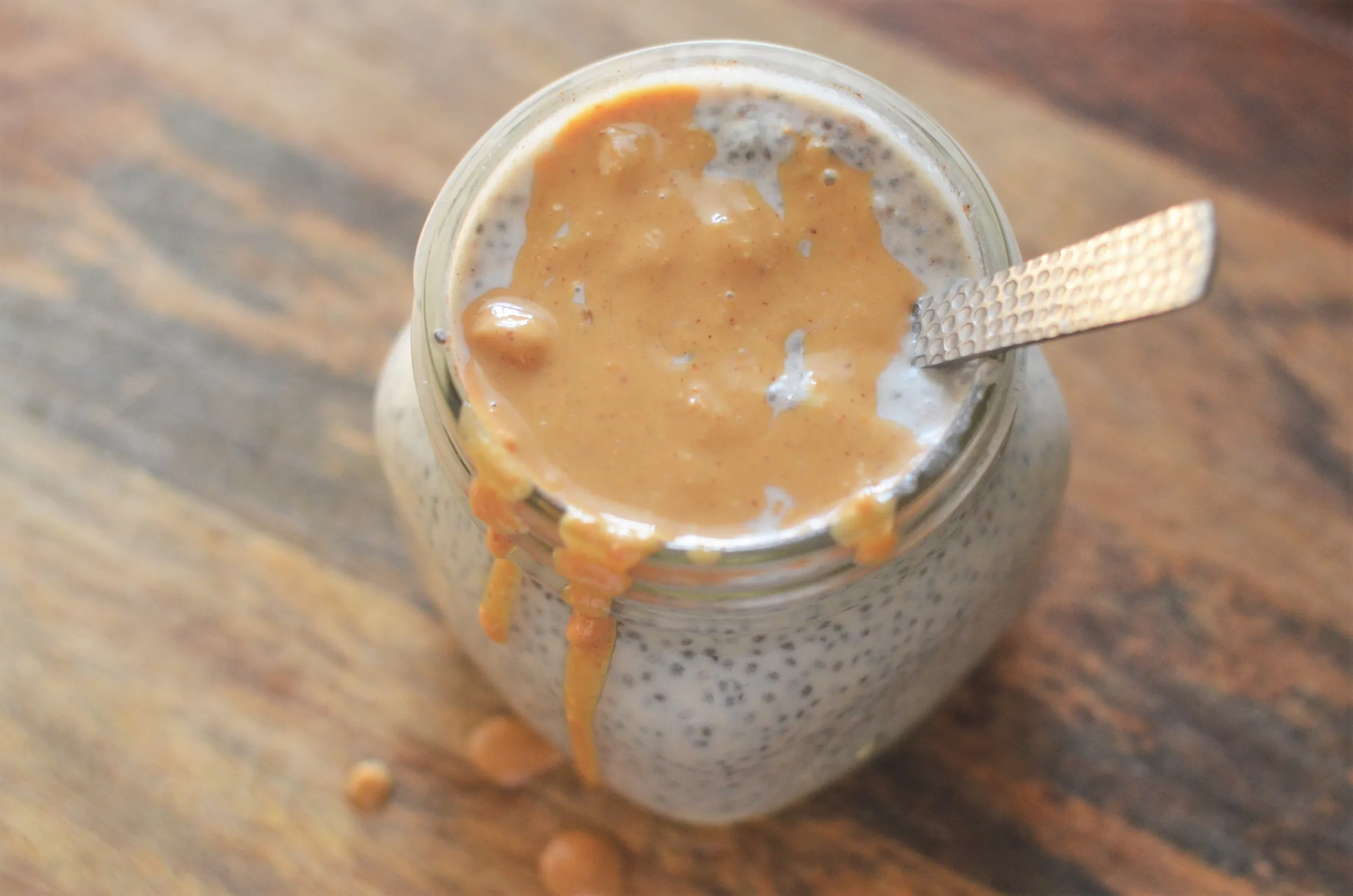 Peanut Butter Chia Pudding Keto Low Carb Vegan