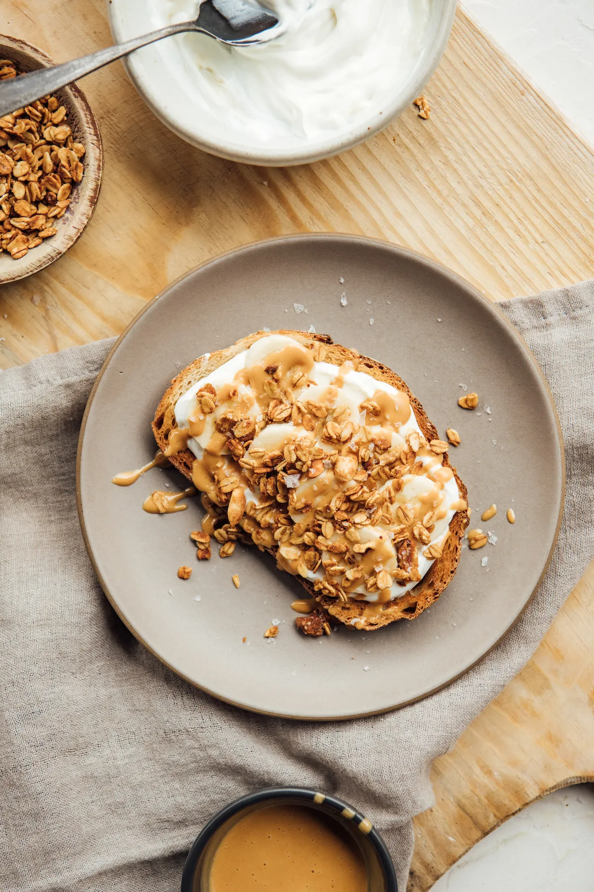 Peanut Butter Coconut Yogurt Toast