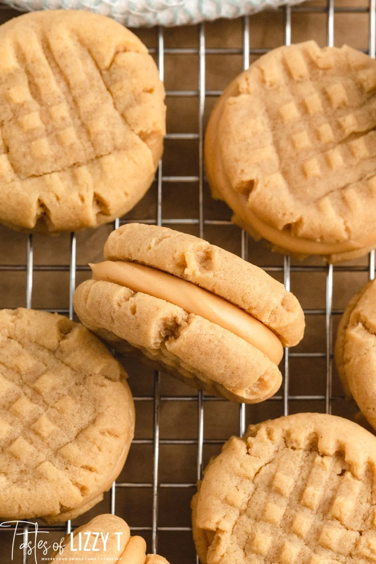Peanut Butter Cookie Sandwiches with Peanut Butter Buttercream