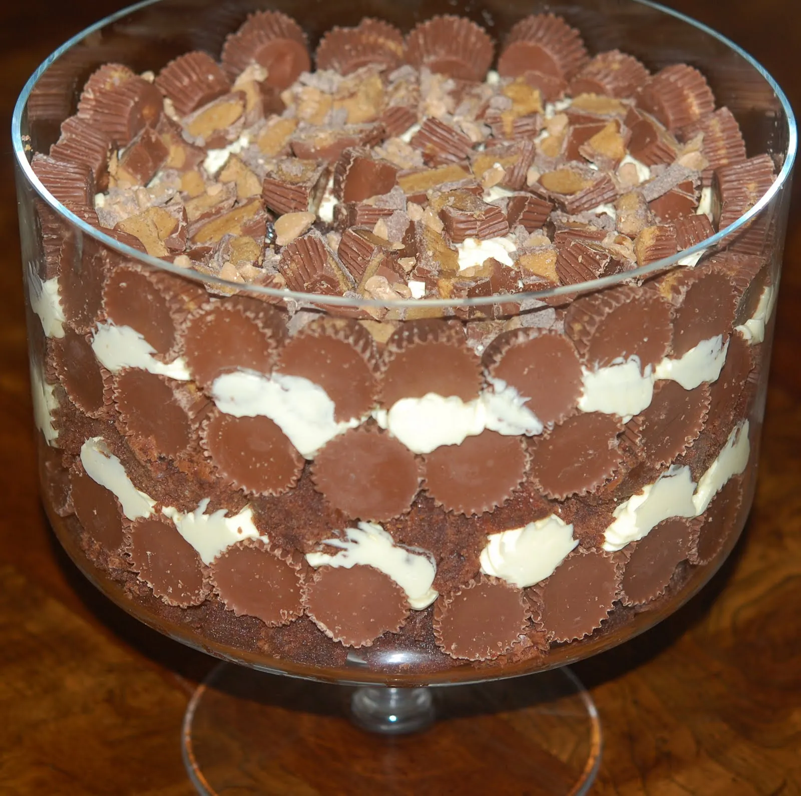Peanut Butter Cup Brownie Trifle