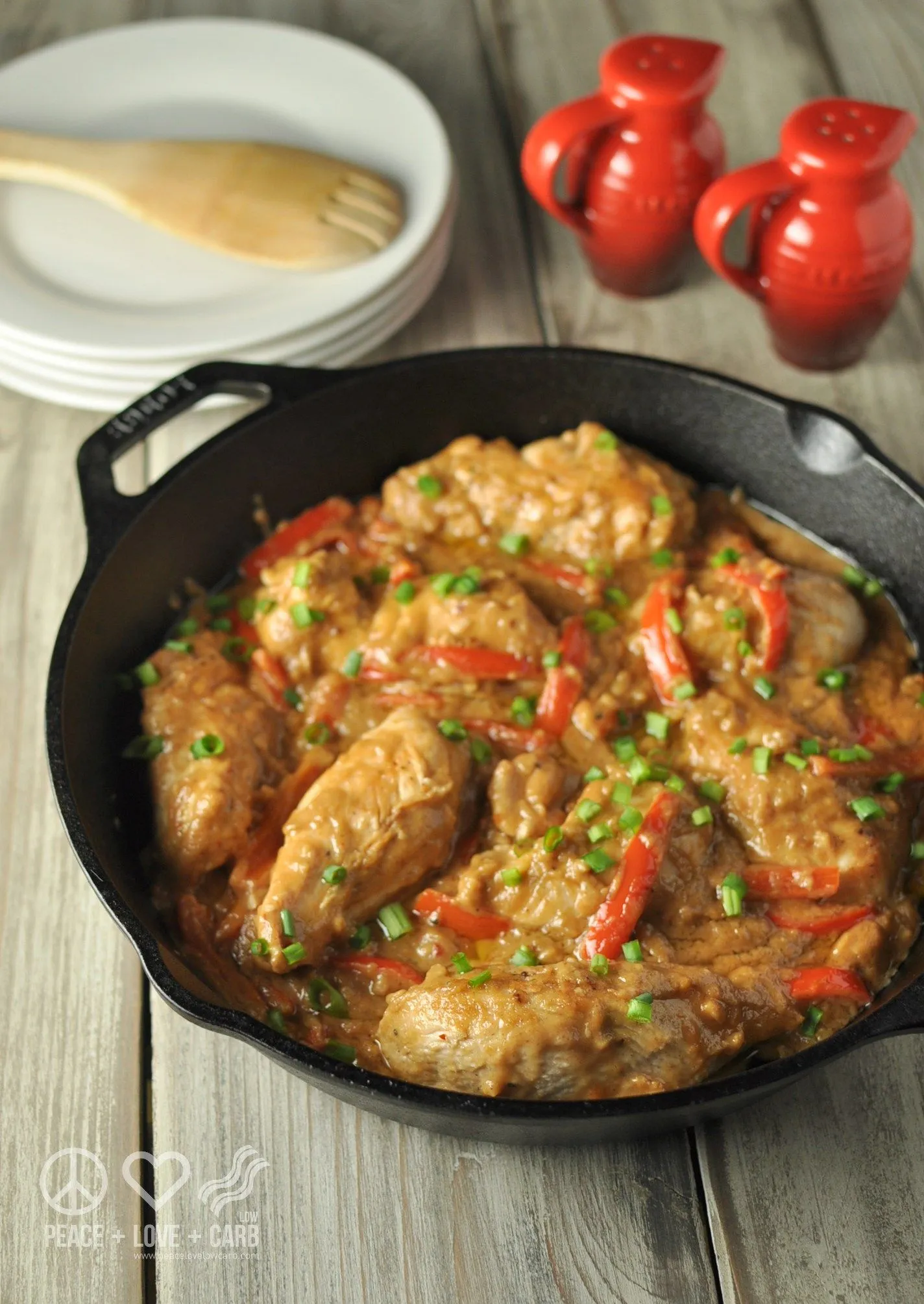 Peanut Chicken Skillet Low Carb Gluten Free
