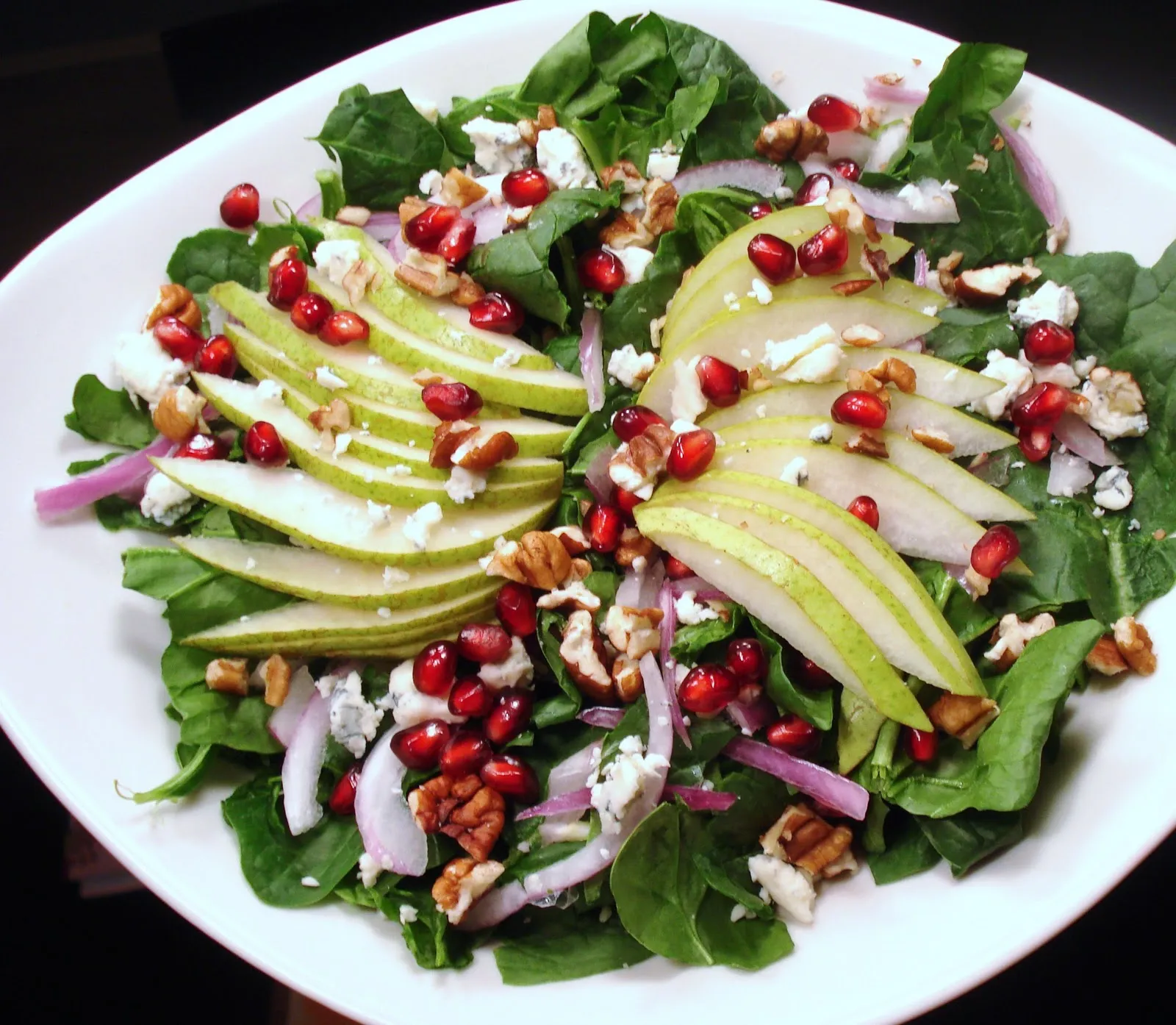 Pear Pomegranate Pumpkin Seed Salad